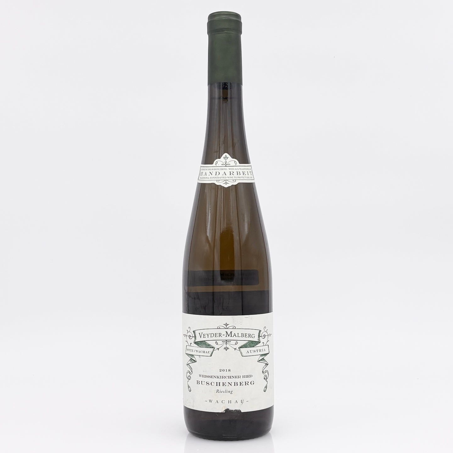 Wine bottle with white background
