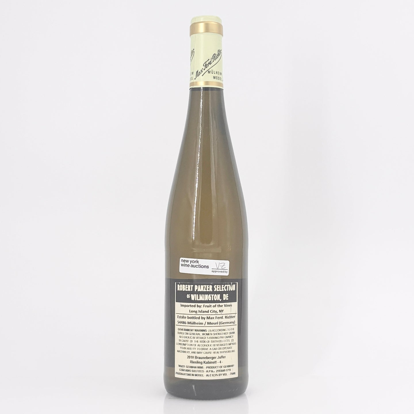 2018 Weingut Max Ferd. Richter Brauneberger Juffer Riesling Kabinett Fass 4, Mosel, Germany