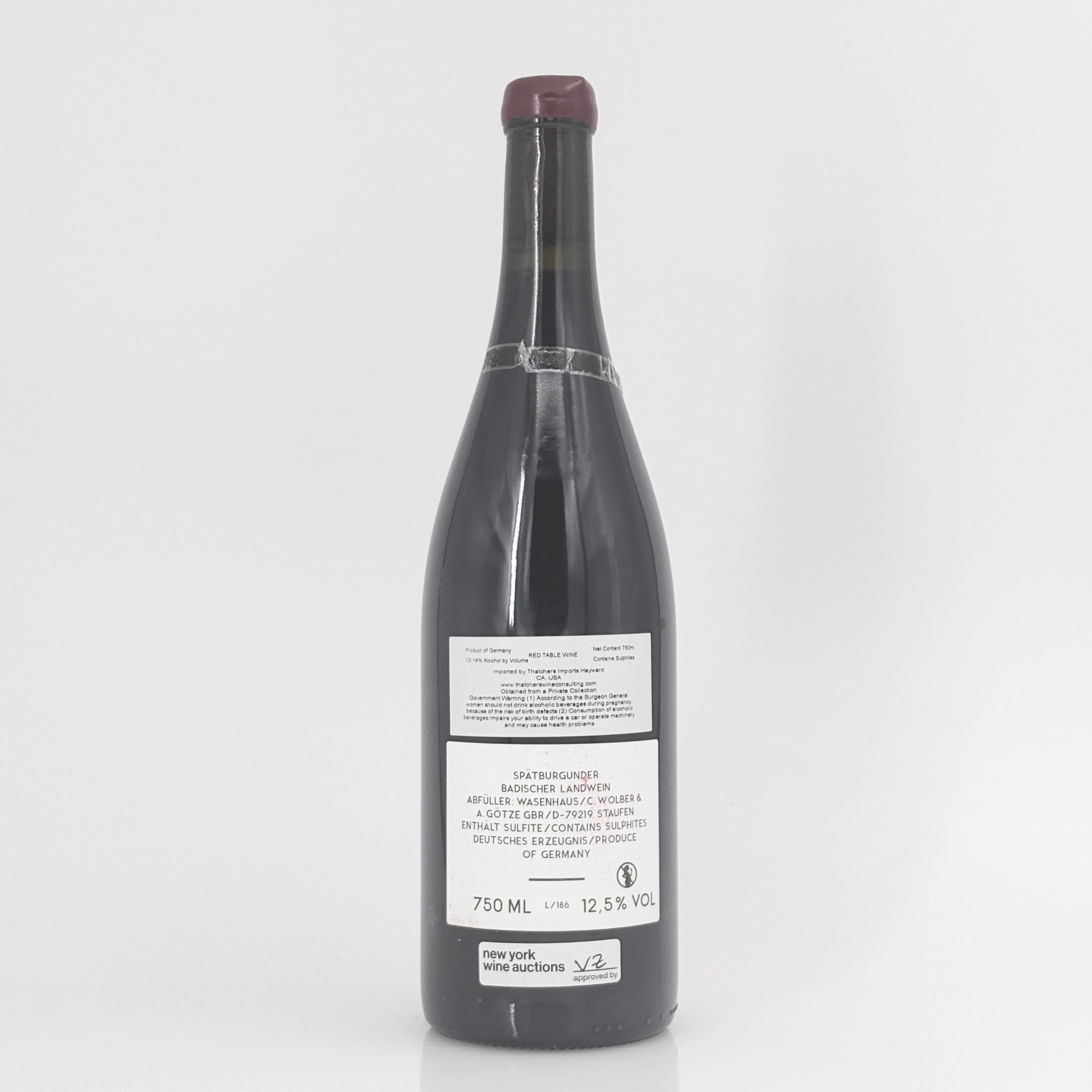 2018 Weingut Wasenhaus Spatburgunder Mohlin Baden, Germany