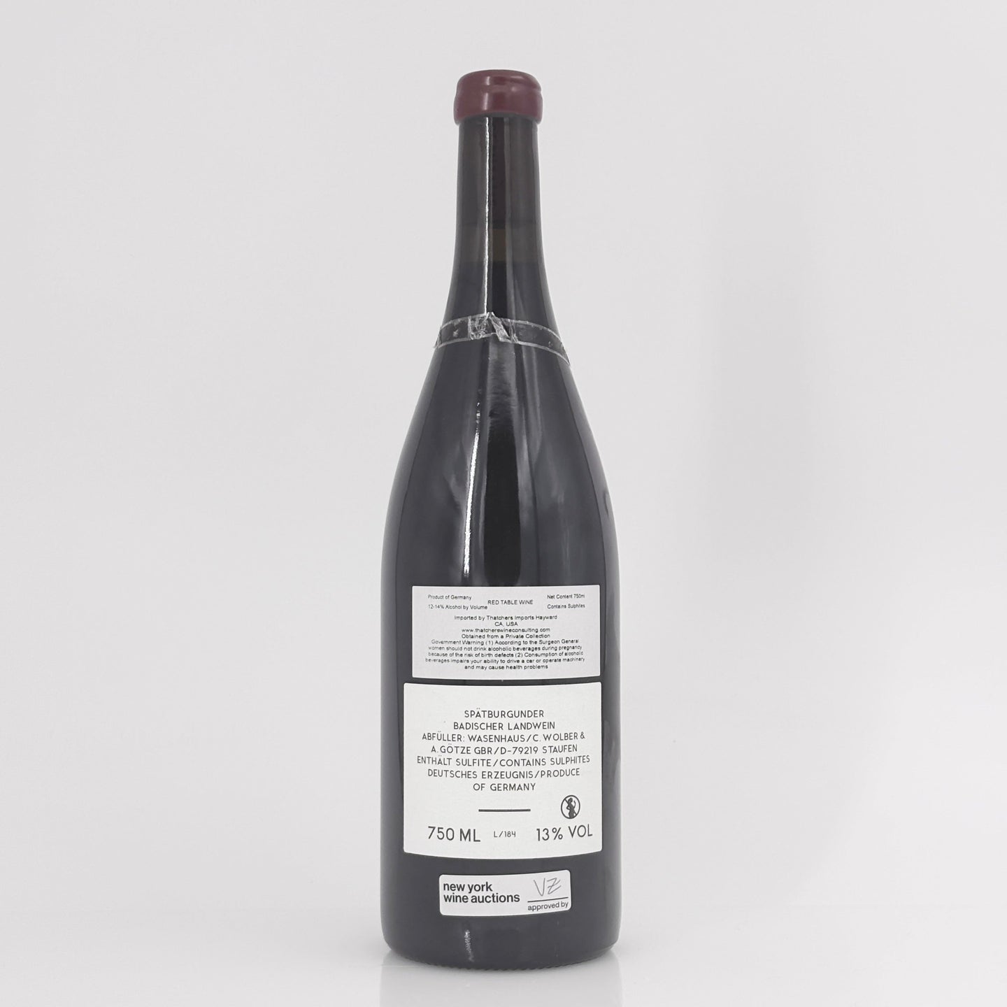 2018 Weingut Wasenhaus 'Bellen' Spatburgunder Baden, Germany