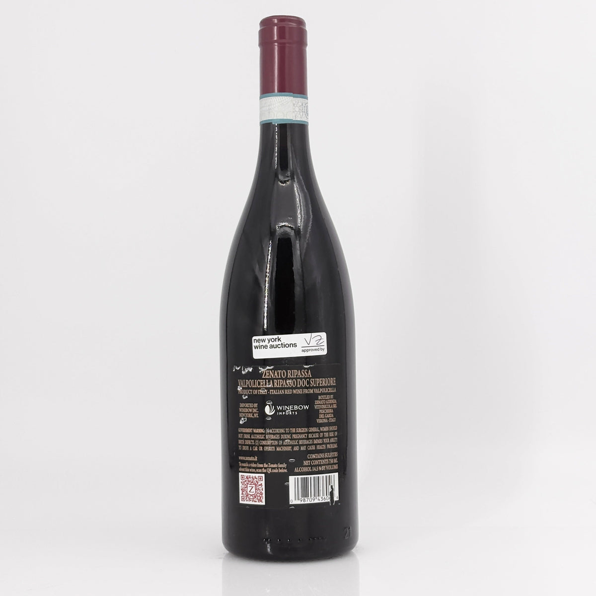 2018 Zenato Ripassa Valpolicella Ripasso Superiore Veneto, Italy