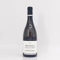 Wine bottle labeled 'Meursault' by Benjamin Leroux on a white background