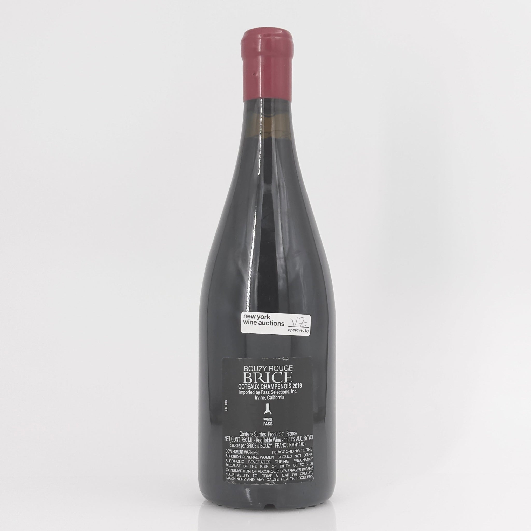 2019 Brice Coteaux Champenois Bouzy Rouge Grand Cru, Champagne, France