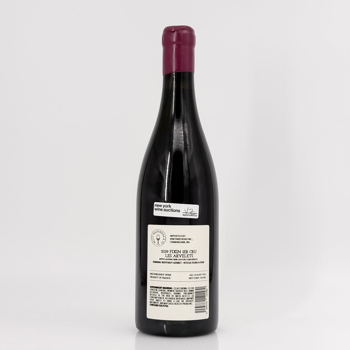 2019 Domaine Berthaut-Gerbet Les Arvelets Fixin Premier Cru, France