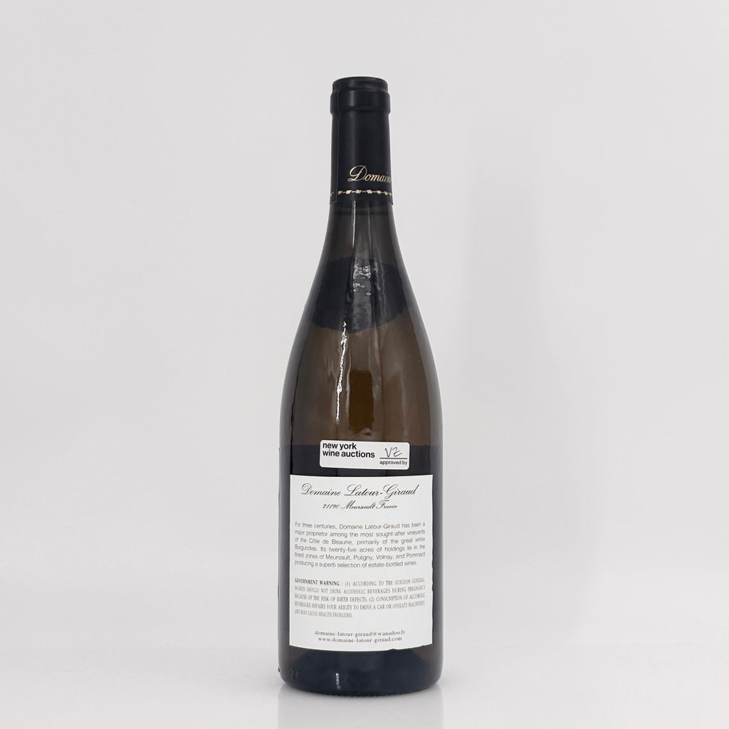 Wine bottle with a label on a white background