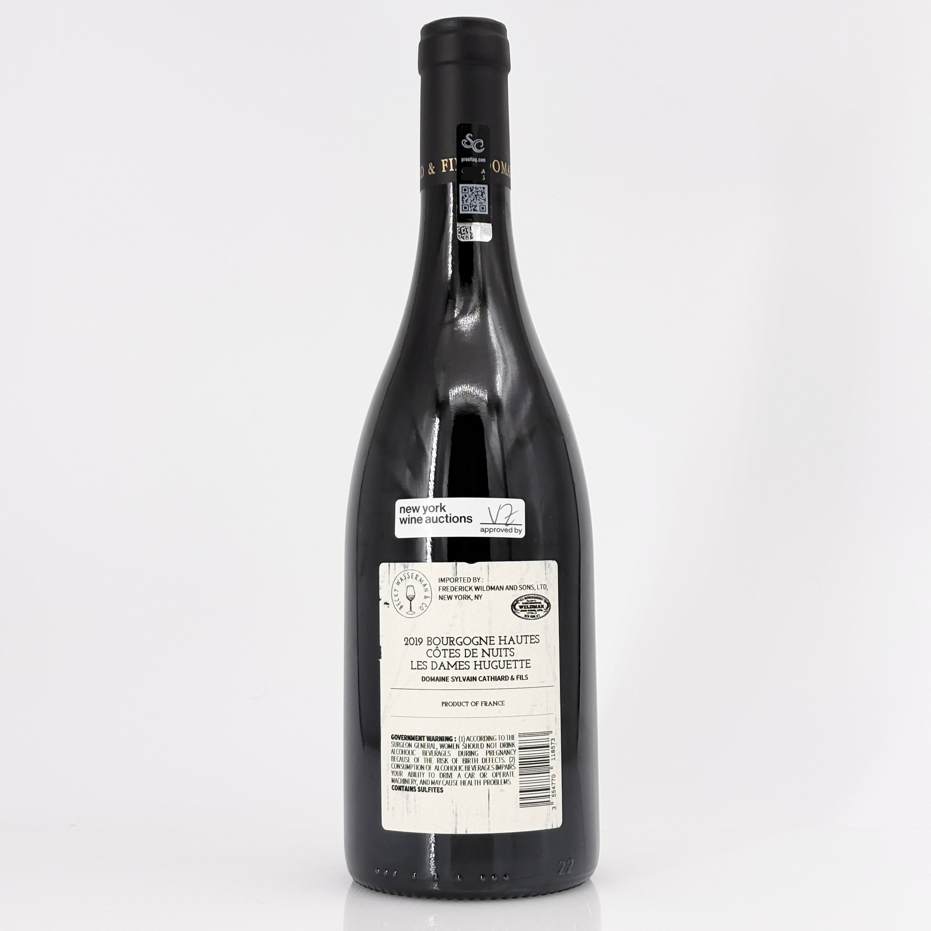 2019 Domaine Sylvain Cathiard Bourgogne Hautes-Côtes de Nuits  'Les Dames Huguettes', Burgundy, France