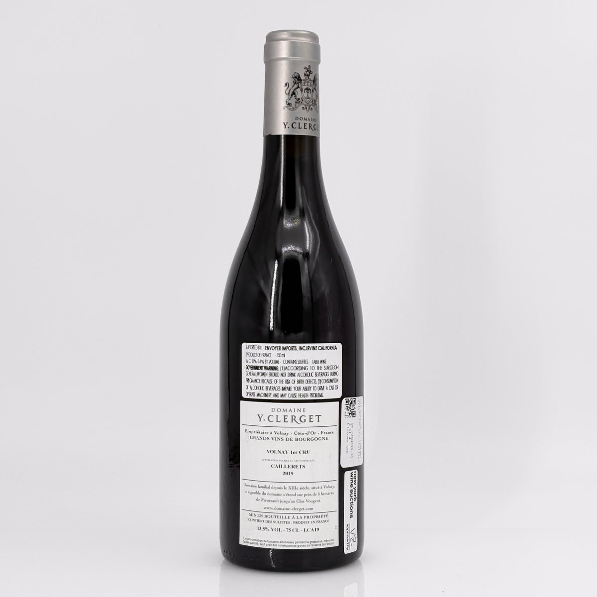 2019 Domaine Yvon Clerget Les Caillerets, Volnay Premier Cru, France