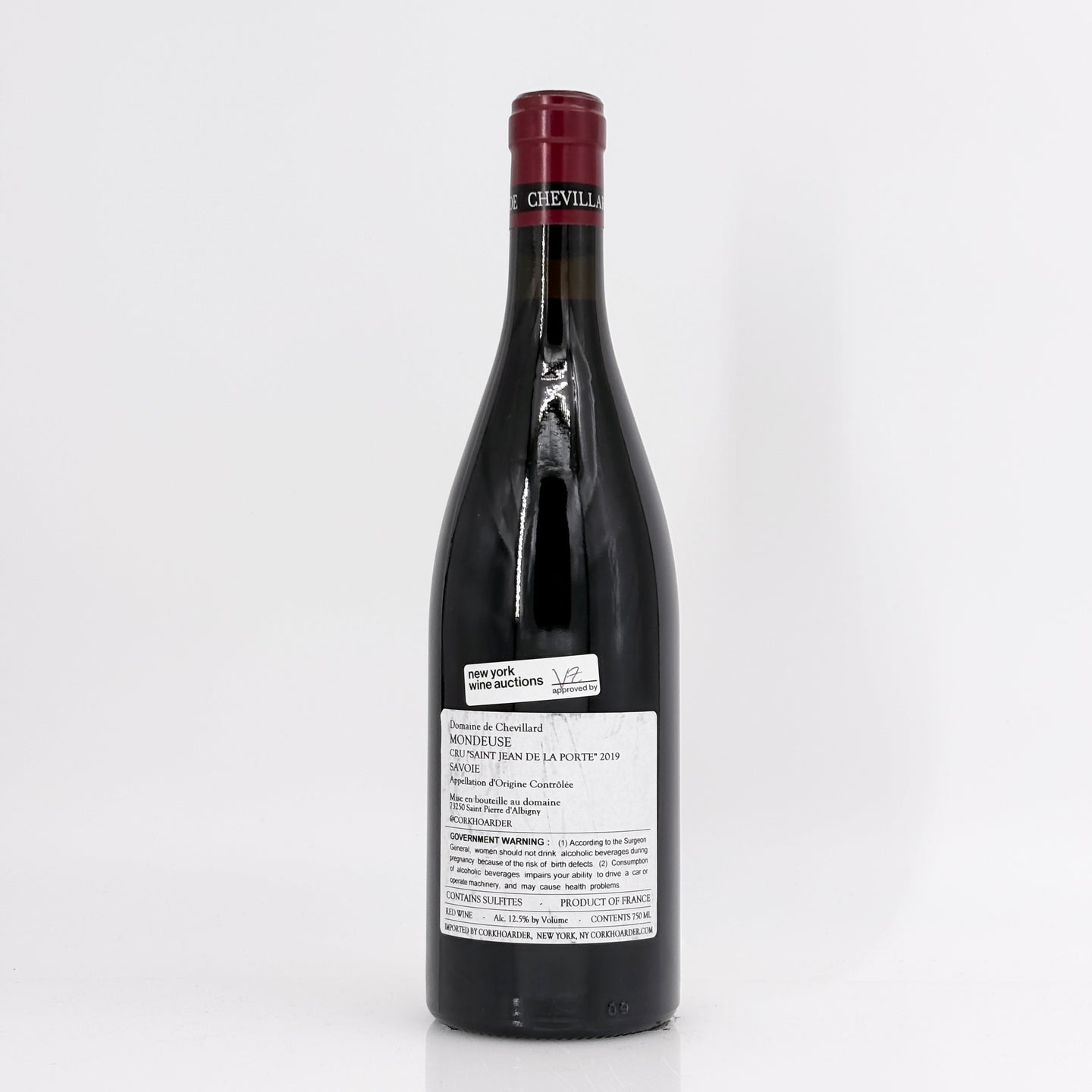 2019 Domaine de Chevillard Savoie Saint-Jean-de-la-Porte Mondeuse, Vin de Savoie, France