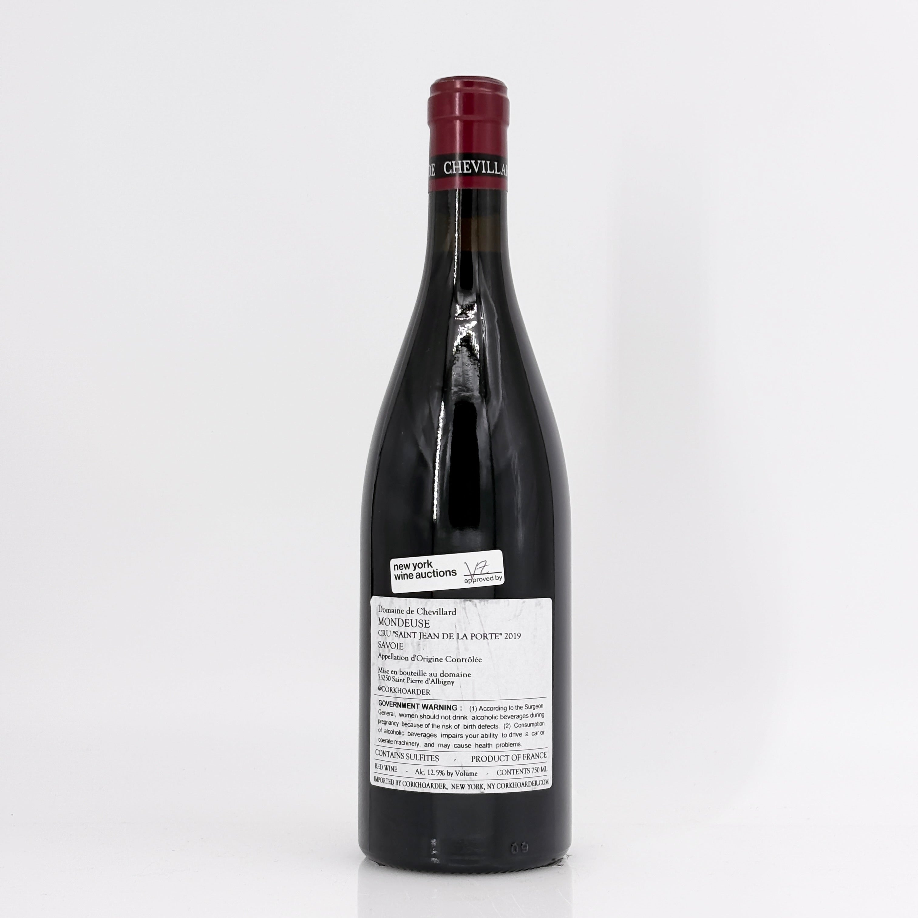 2019 Domaine de Chevillard Savoie Saint-Jean-de-la-Porte Mondeuse, Vin de Savoie, France
