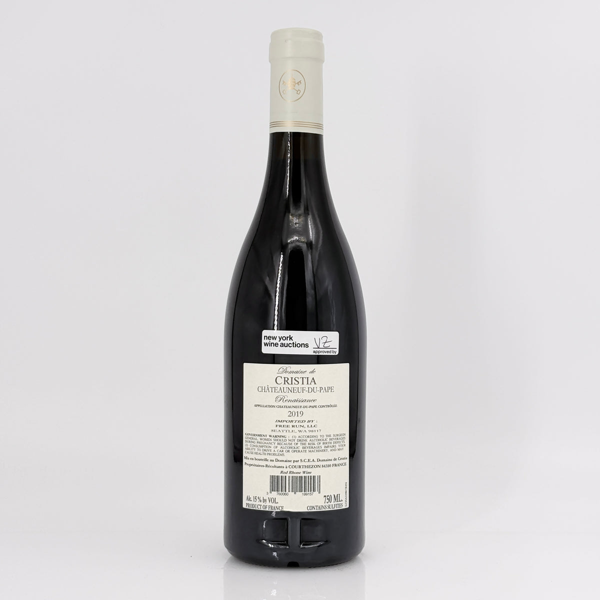2019 Domaine de Cristia Chateauneuf-du-Pape Cuvee Renaissance Rhone, France