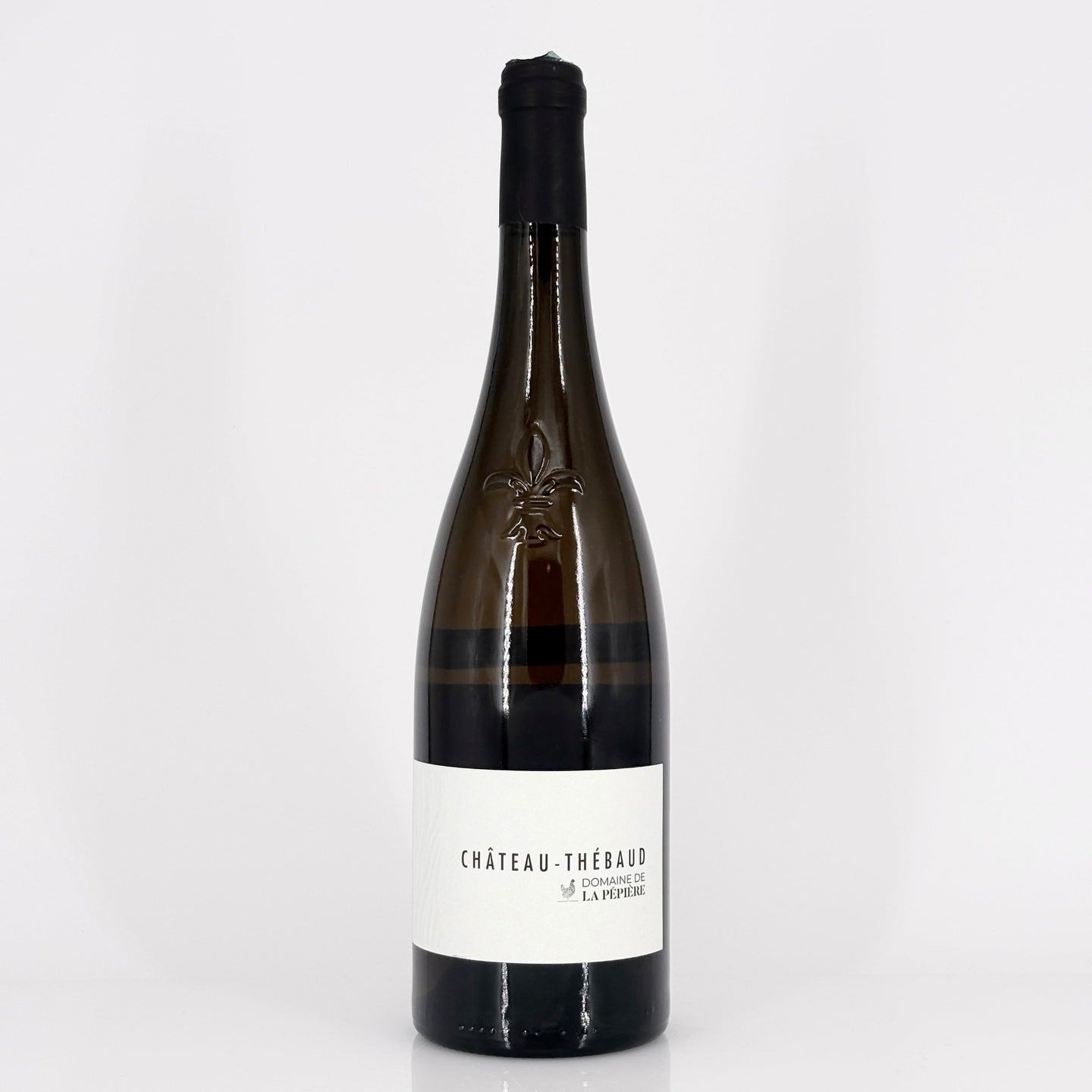 Bottle of wine on a white background