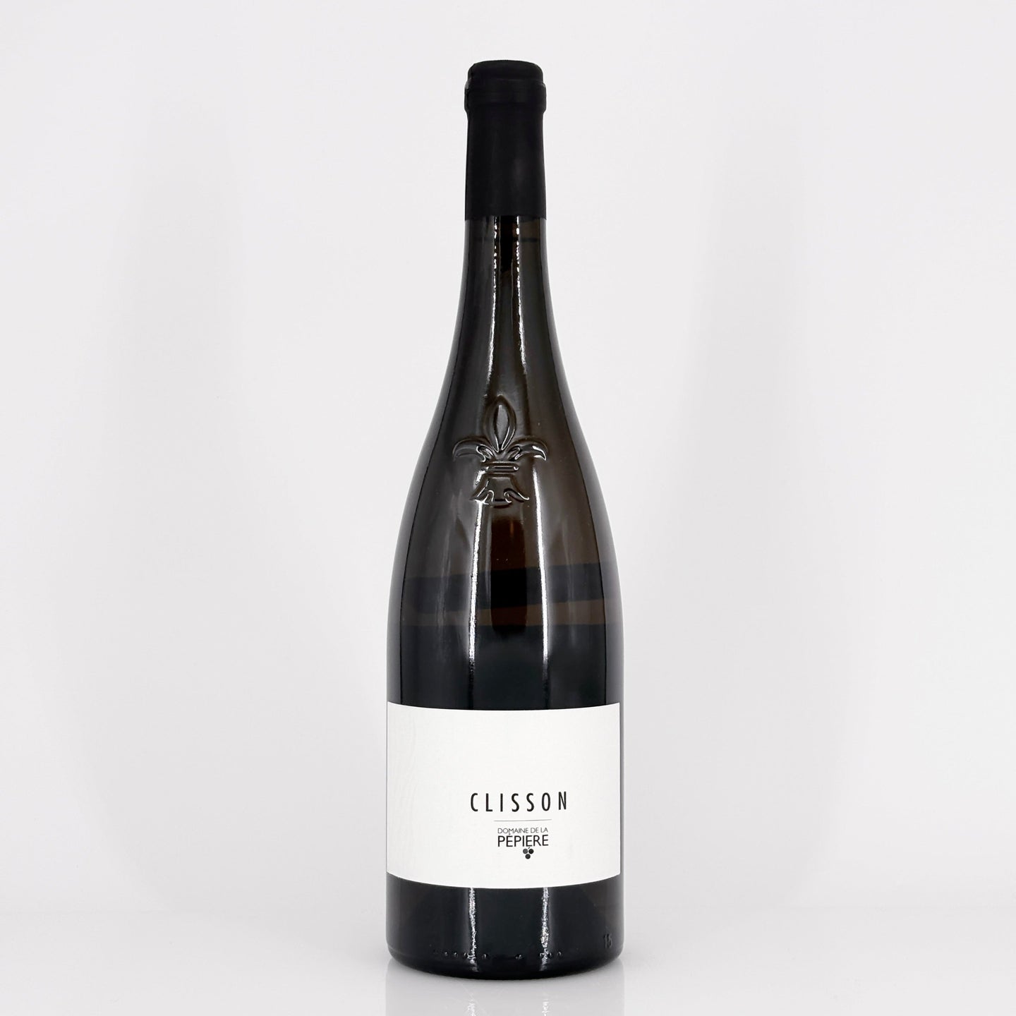 Bottle of wine on a white background