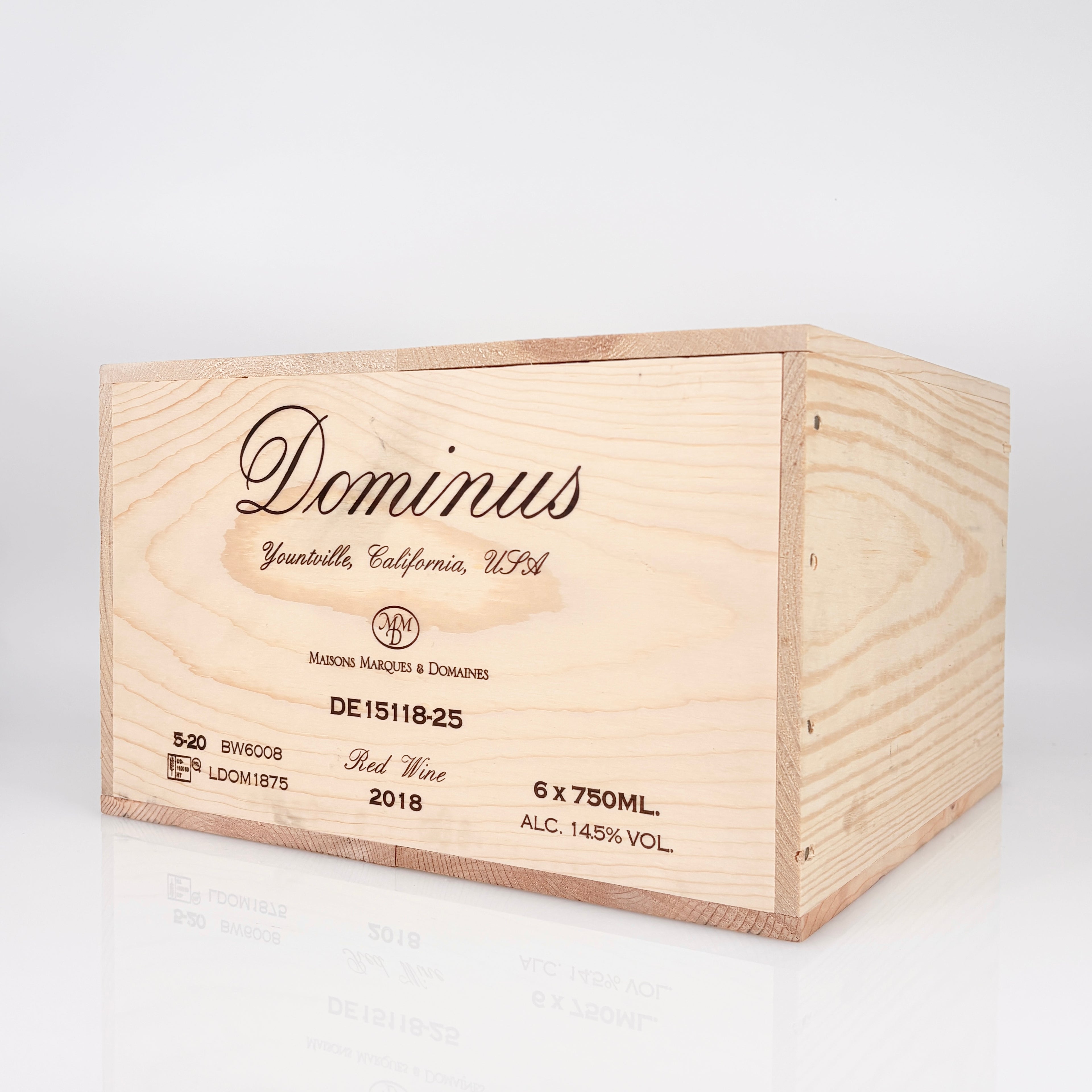 2018 Dominus Estate Napa Valley, California [6-Bottle Lot, OWC]