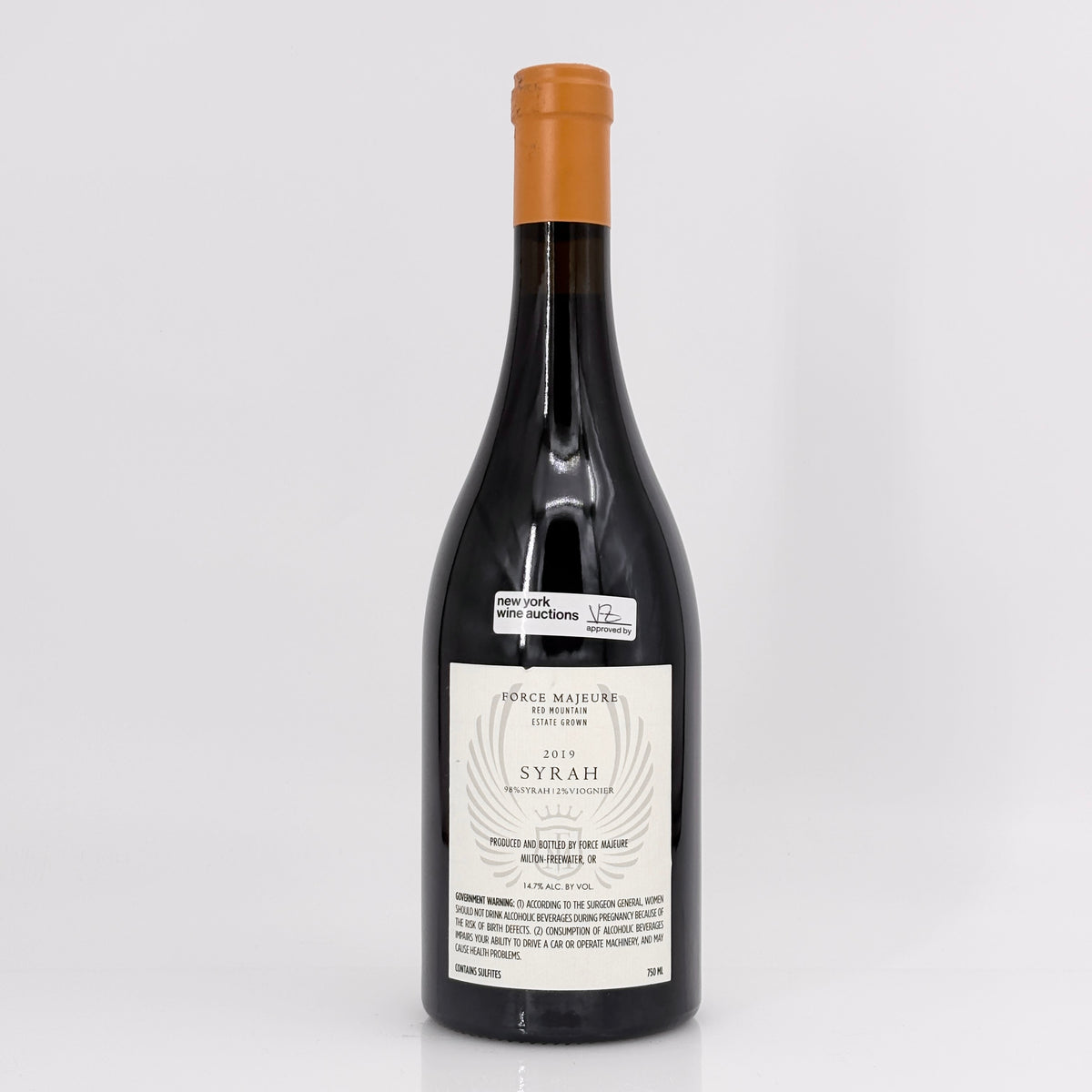 2019 Force Majeure Vineyards Red Mountain Estate Syrah, Washington, USA
