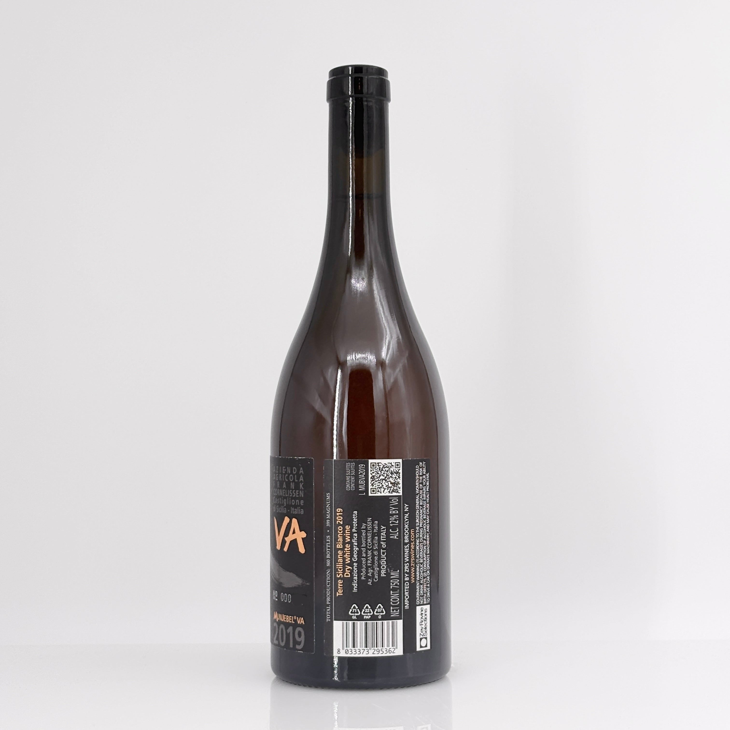 2019 Frank Cornelissen 'Munjebel VA' Terre Siciliane Bianco IGT, Sicily, Italy