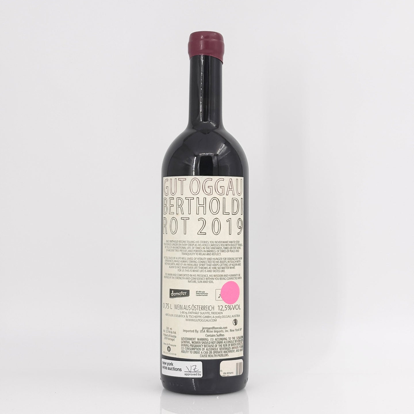 2019 Gut Oggau Bertholdi Rot Burgenland, Austria