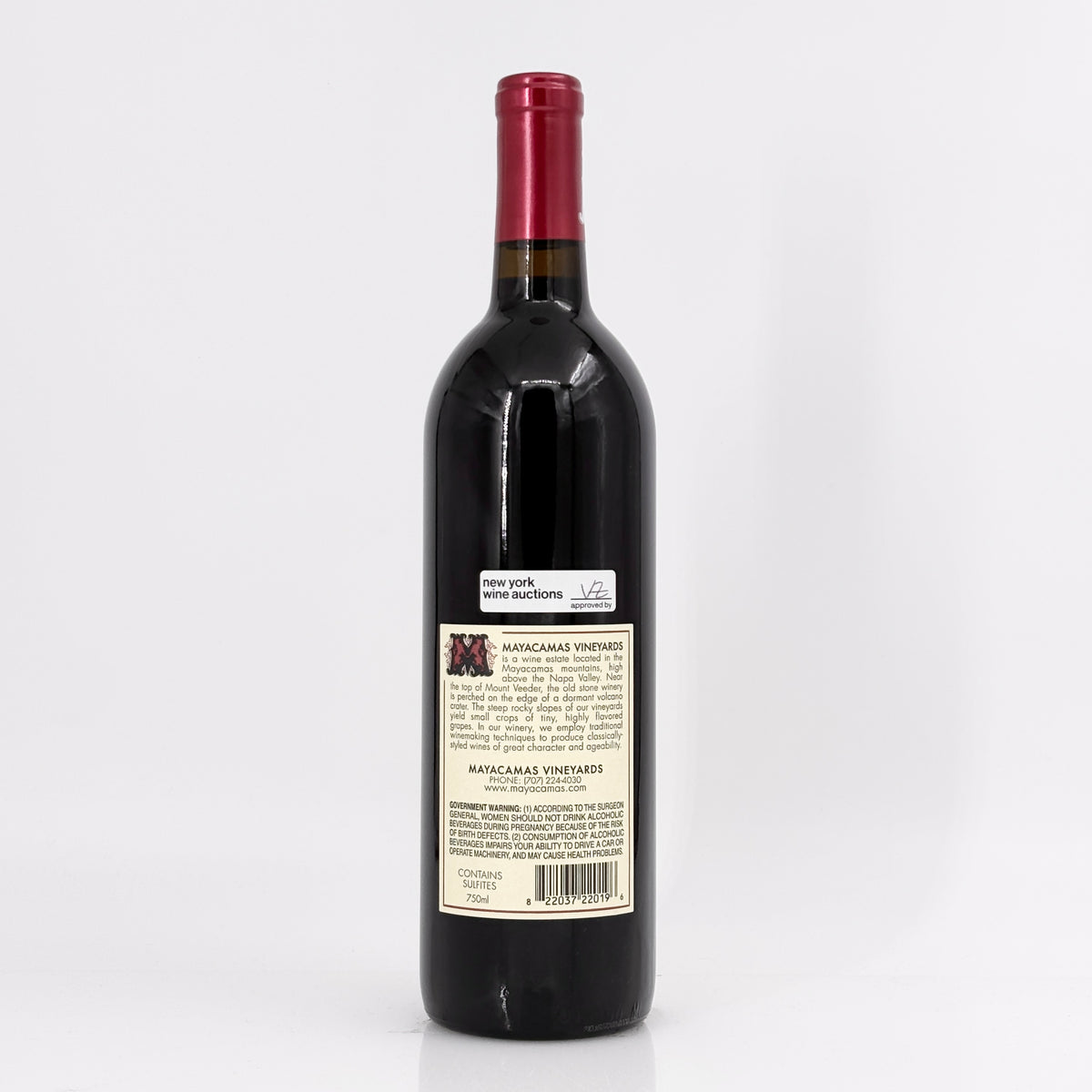 2019 Mayacamas Vineyards Cabernet Sauvignon Mount Veeder, USA
