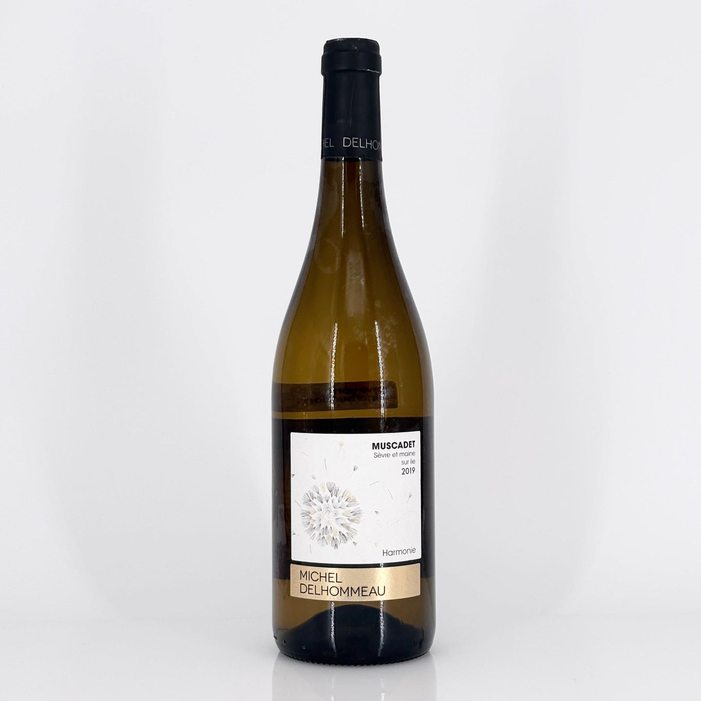 Bottle of wine on a white background