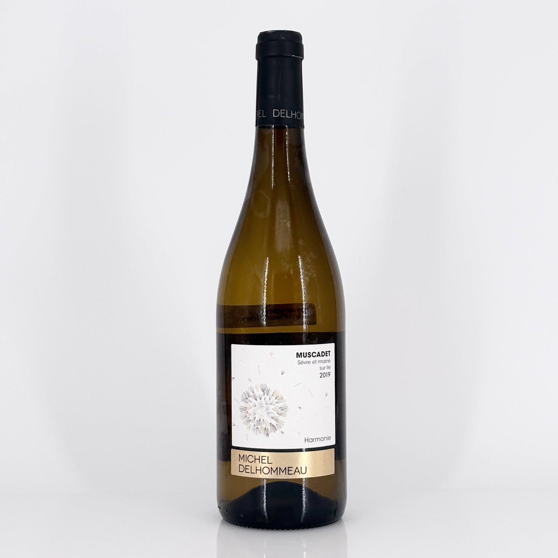 Bottle of wine on a white background