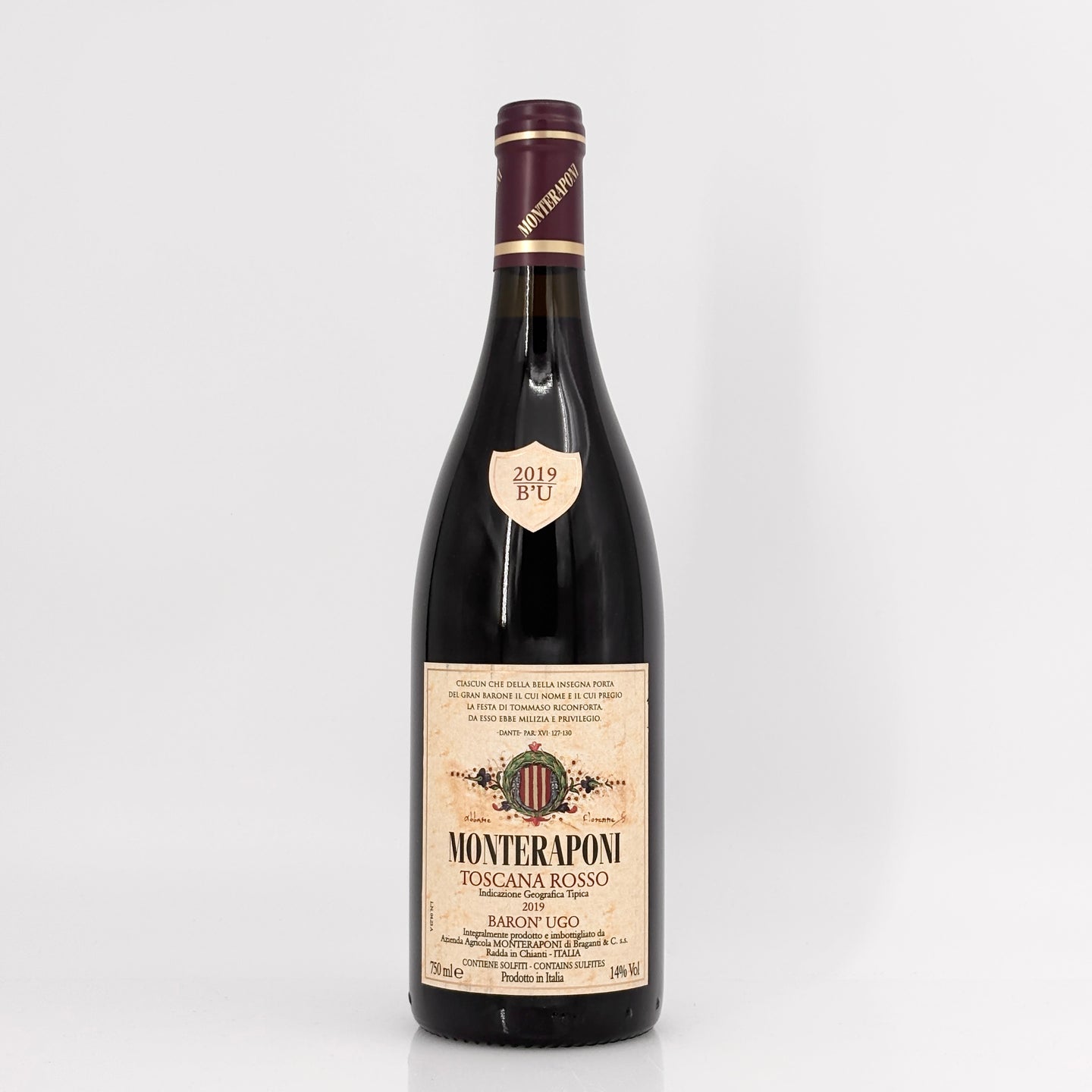 2019 Monteraponi Toscana Rosso Baron Ugo, Tuscany, Italy