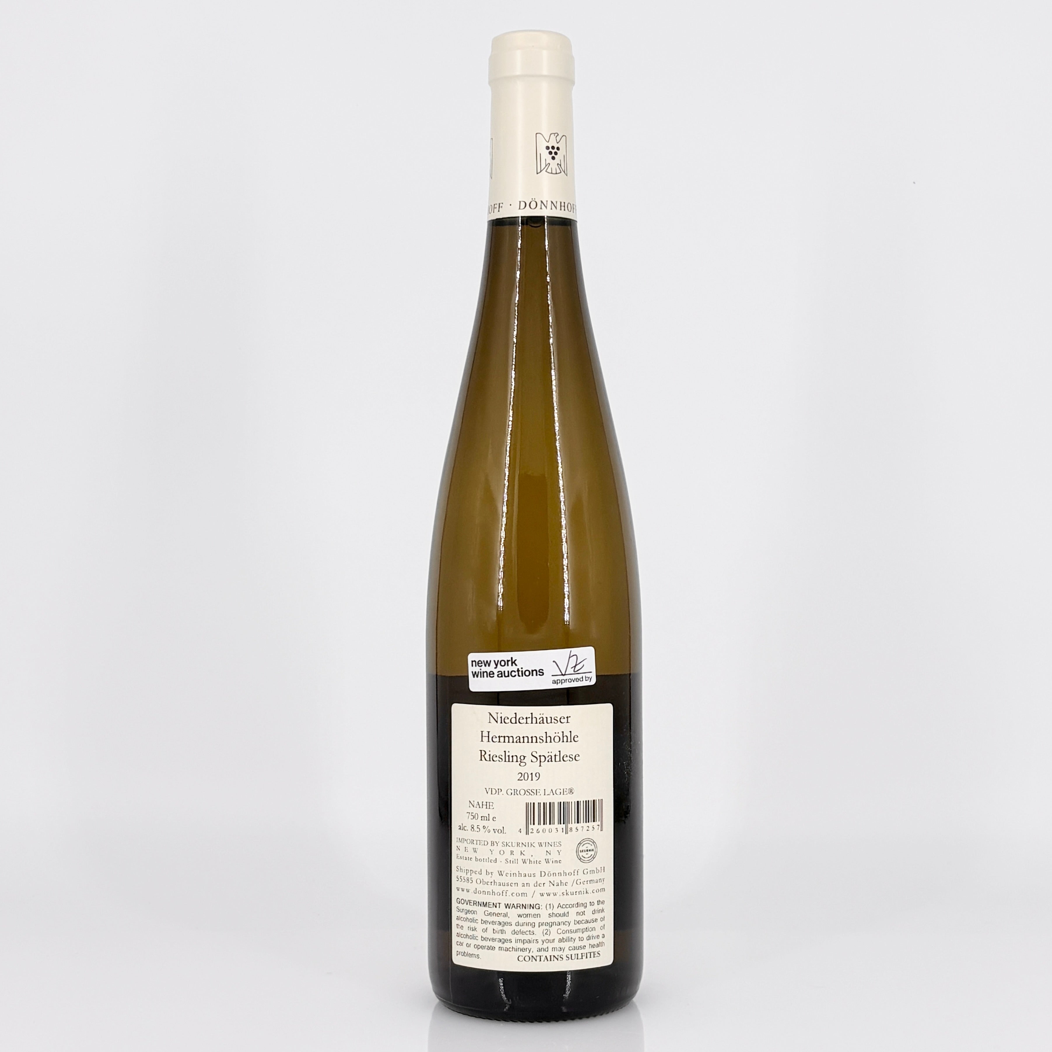 2019 Weingut Donnhoff Niederhauser Hermannshohle Riesling Spatlese Nahe, Germany