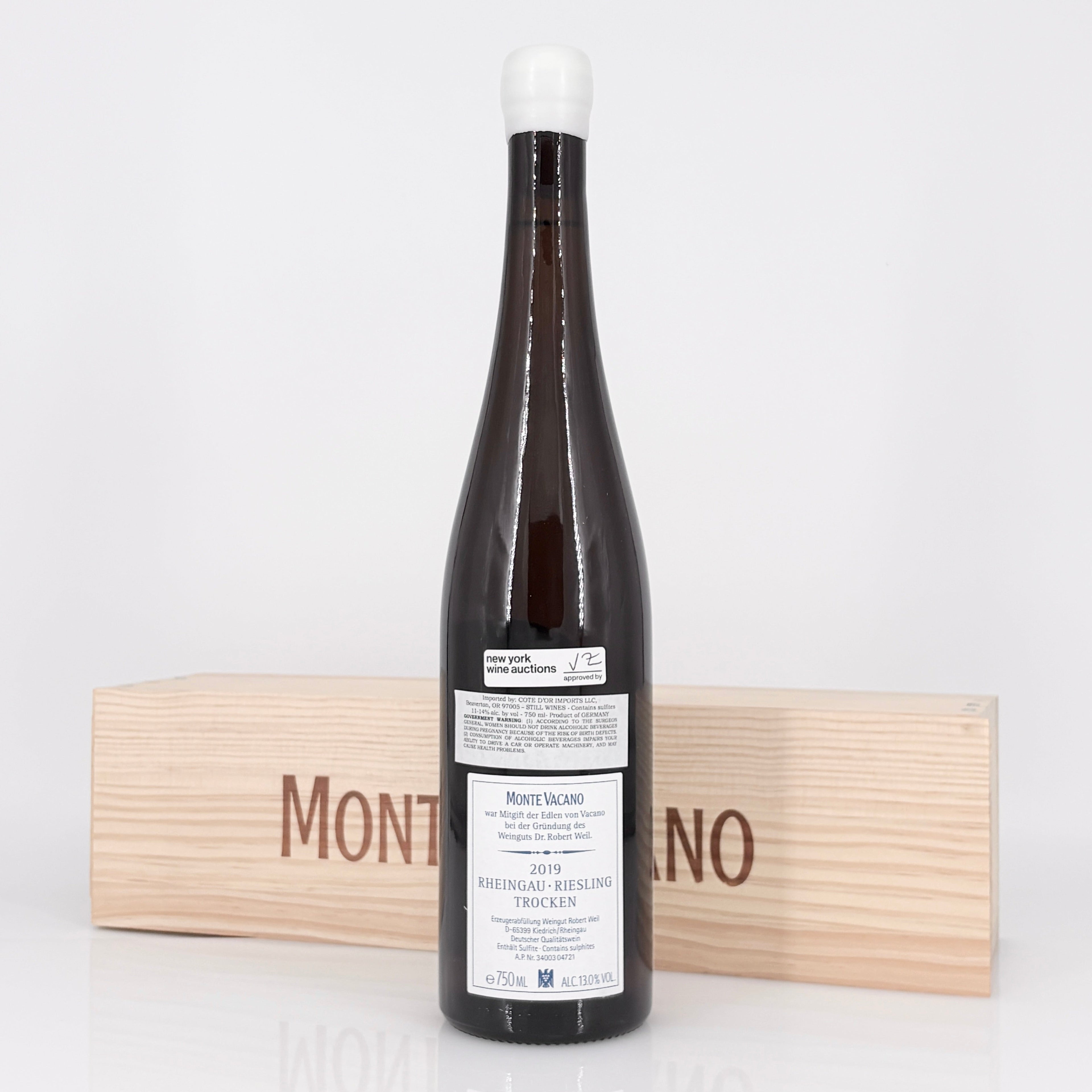2019 Weingut Robert Weil Kiedricher Monte Vacano Riesling Rheingau, Germany