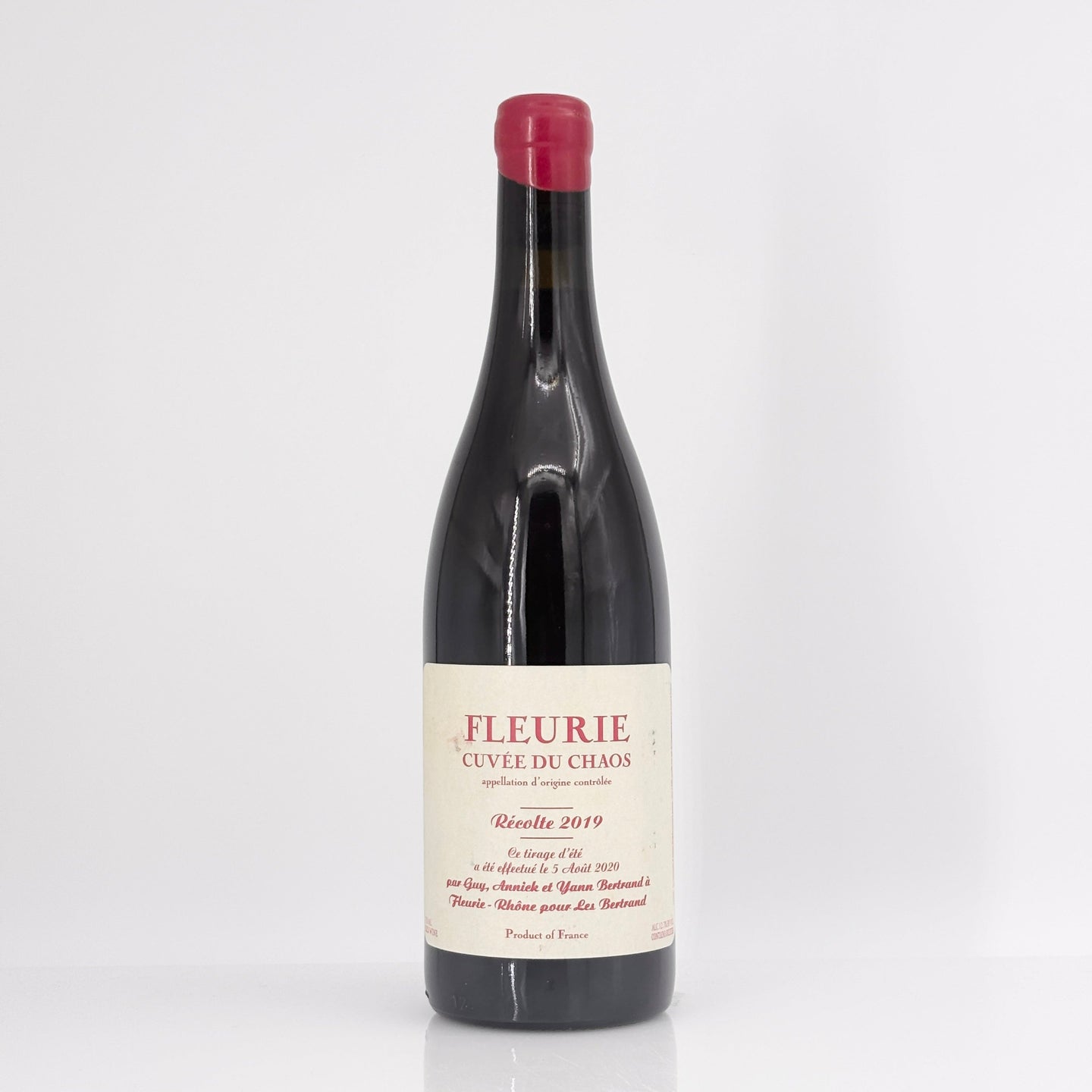 2019 Yann Bertrand Fleurie 'Cuvee du Chaos' Beaujolais, France