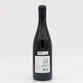 Wine bottle with a label on a white background