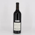 Wine bottle with a label on a white background