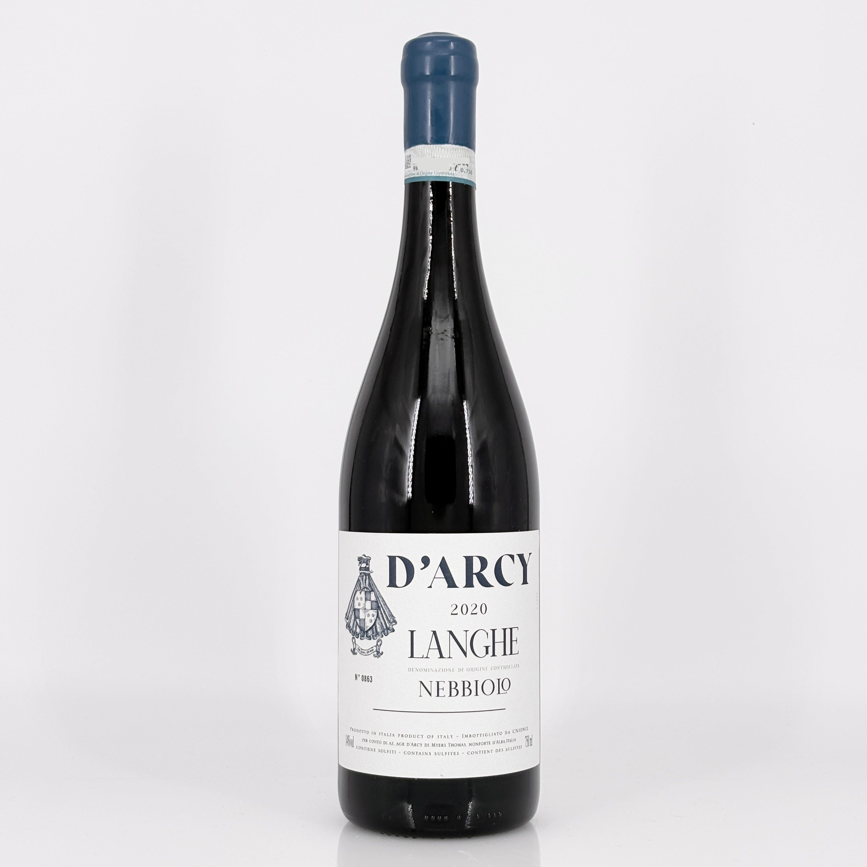 2020 Cantina D'Arcy Langhe Nebbiolo, Piedmont, Italy [6-Bottle Lot]
