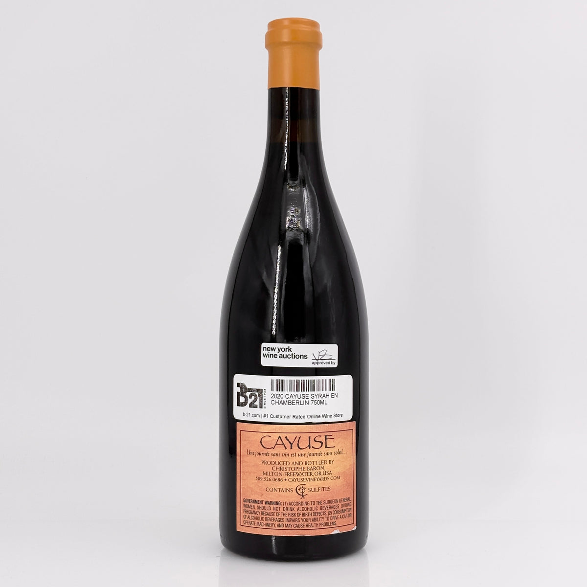 2020 Cayuse Vineyards En Chamberlin Vineyard Syrah Walla Walla Valley, USA