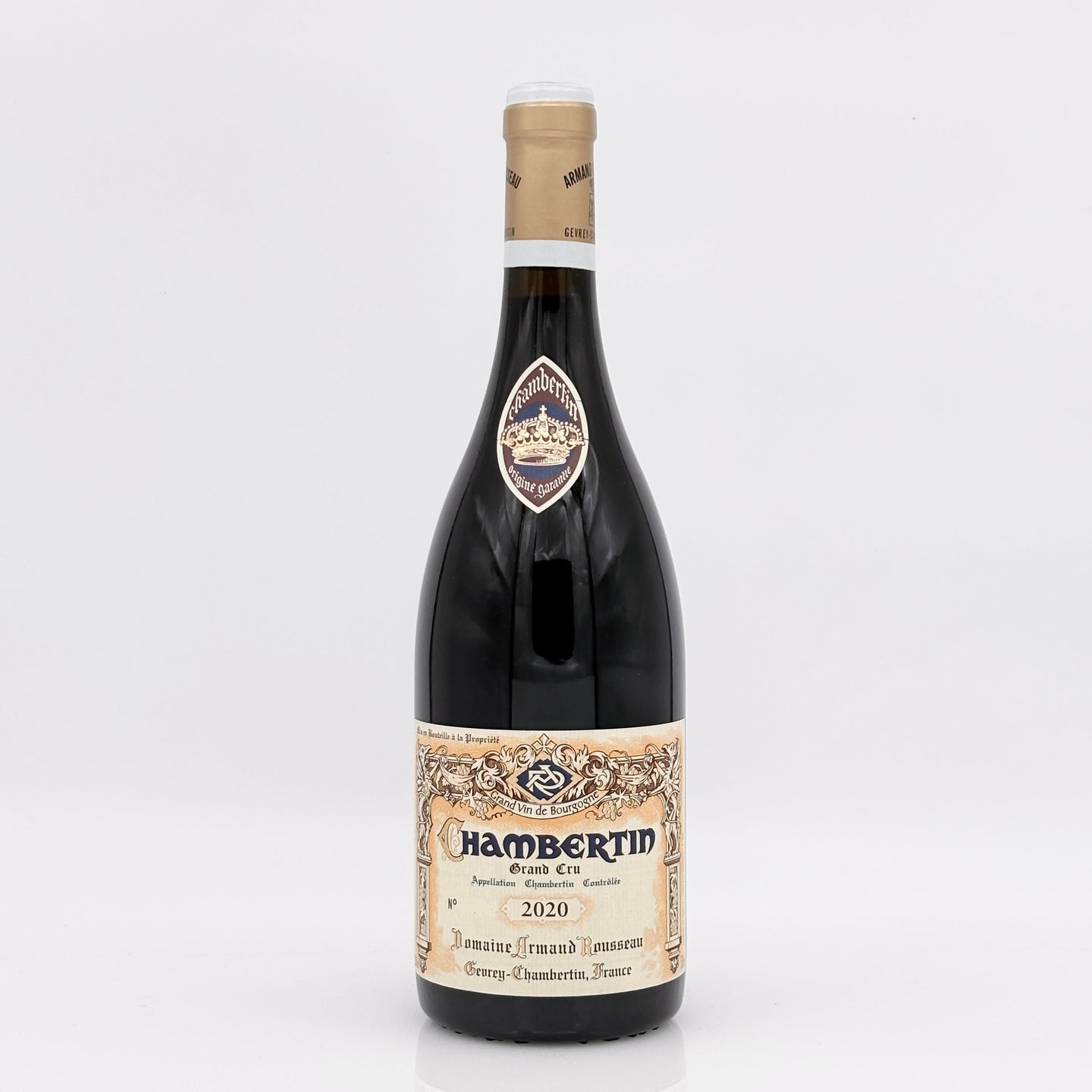 Wine bottle with a white background 