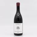 Wine bottle with a label on a white background