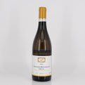 Wine bottle with a label on a white background