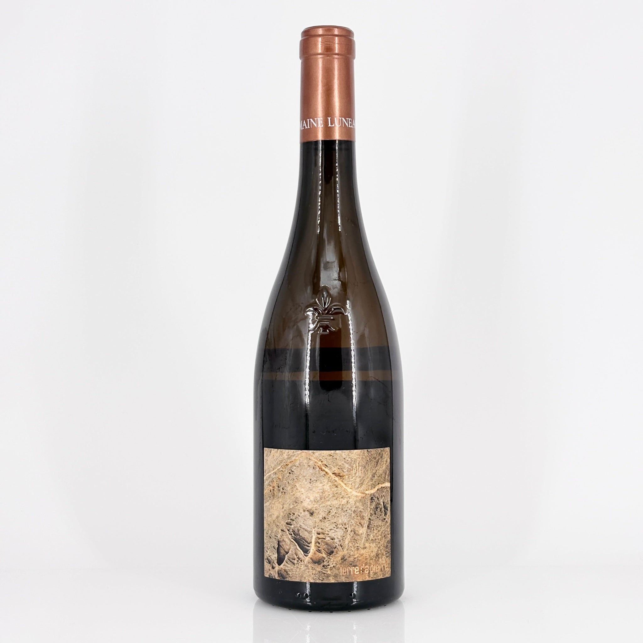 Bottle of wine on a white background