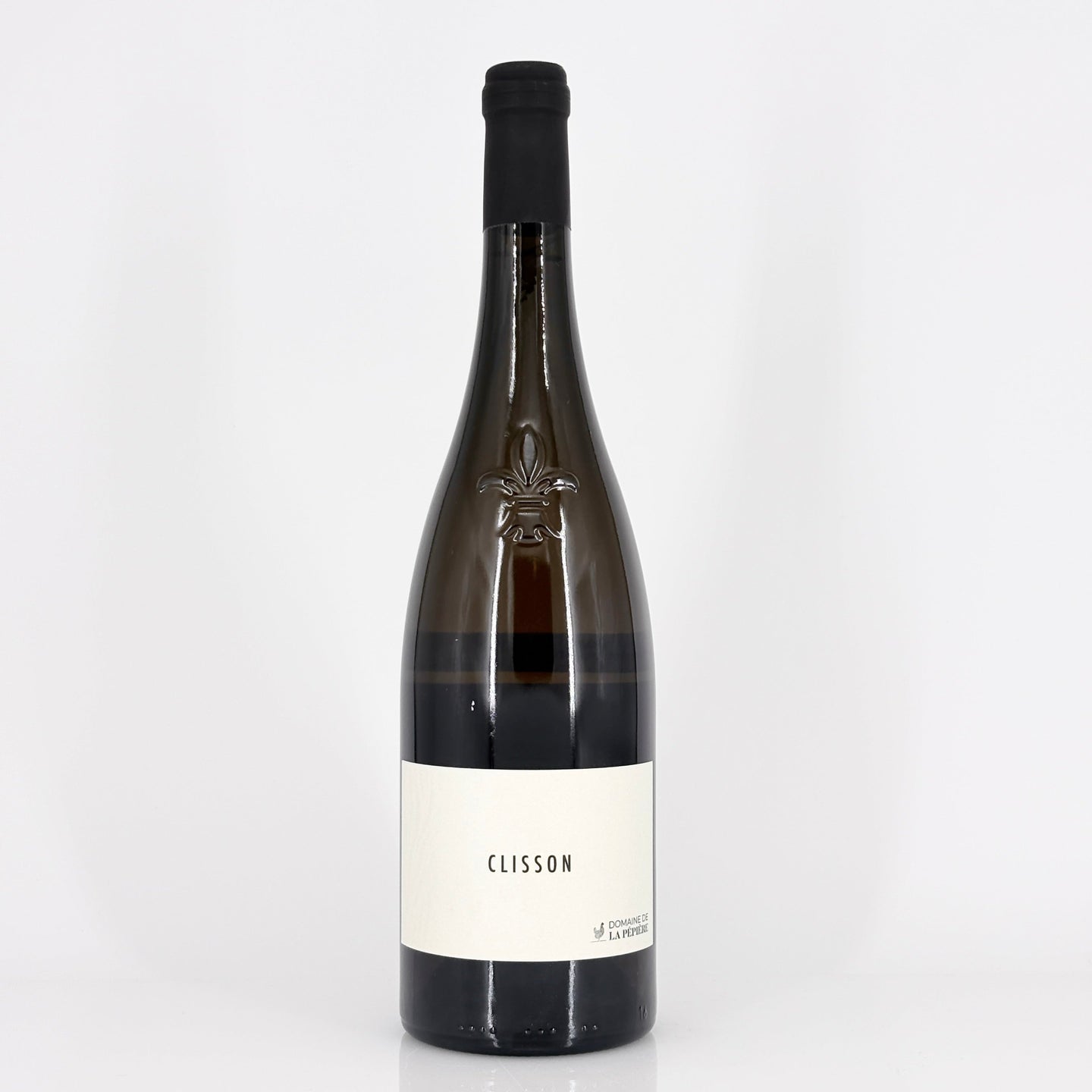 Bottle of wine on a white background