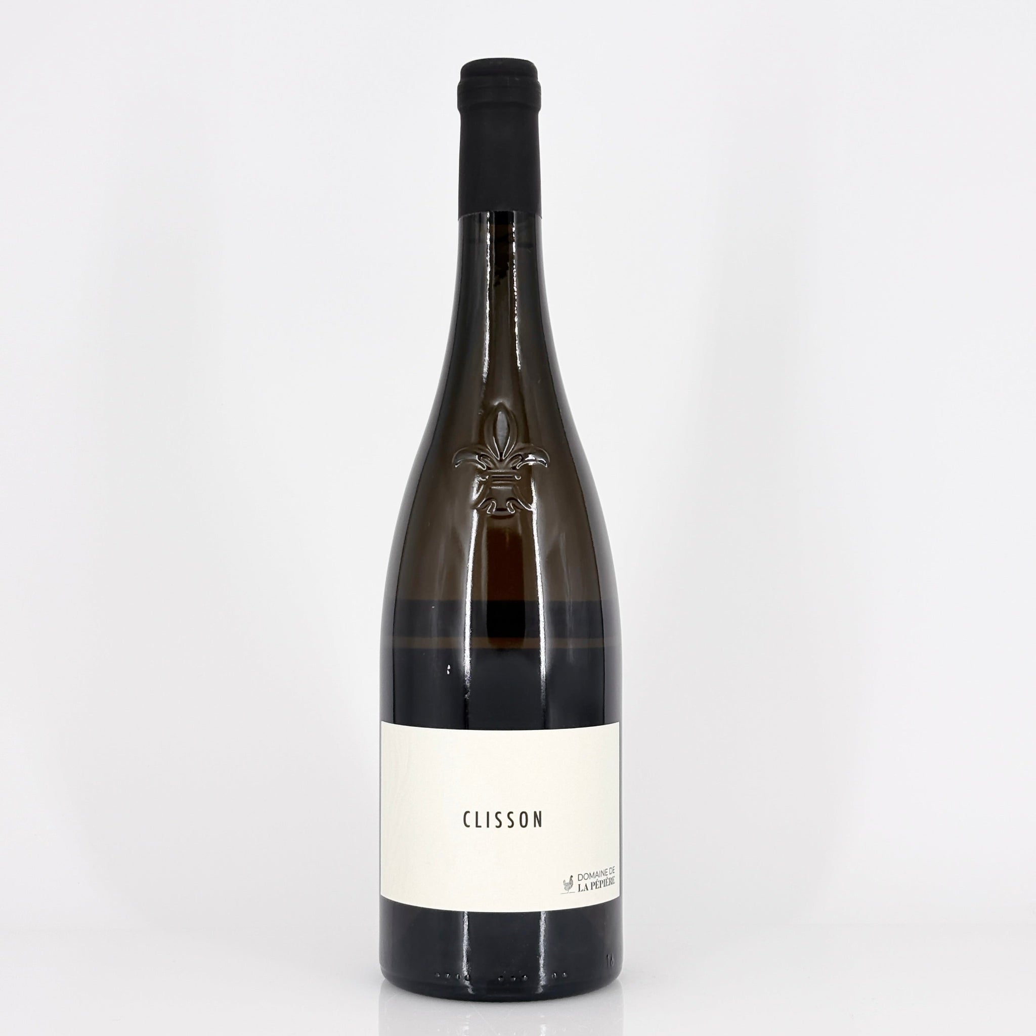 Bottle of wine on a white background