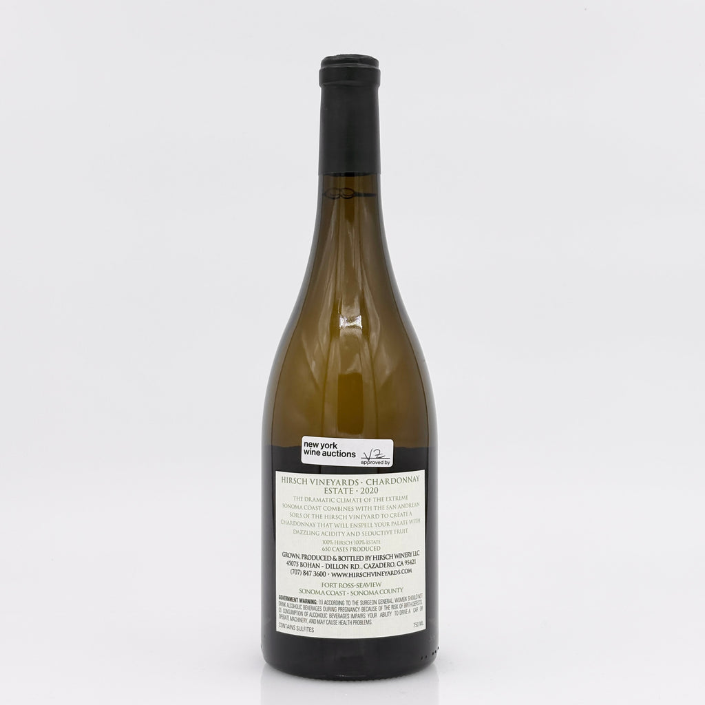 Wine bottle with a label on a white background
