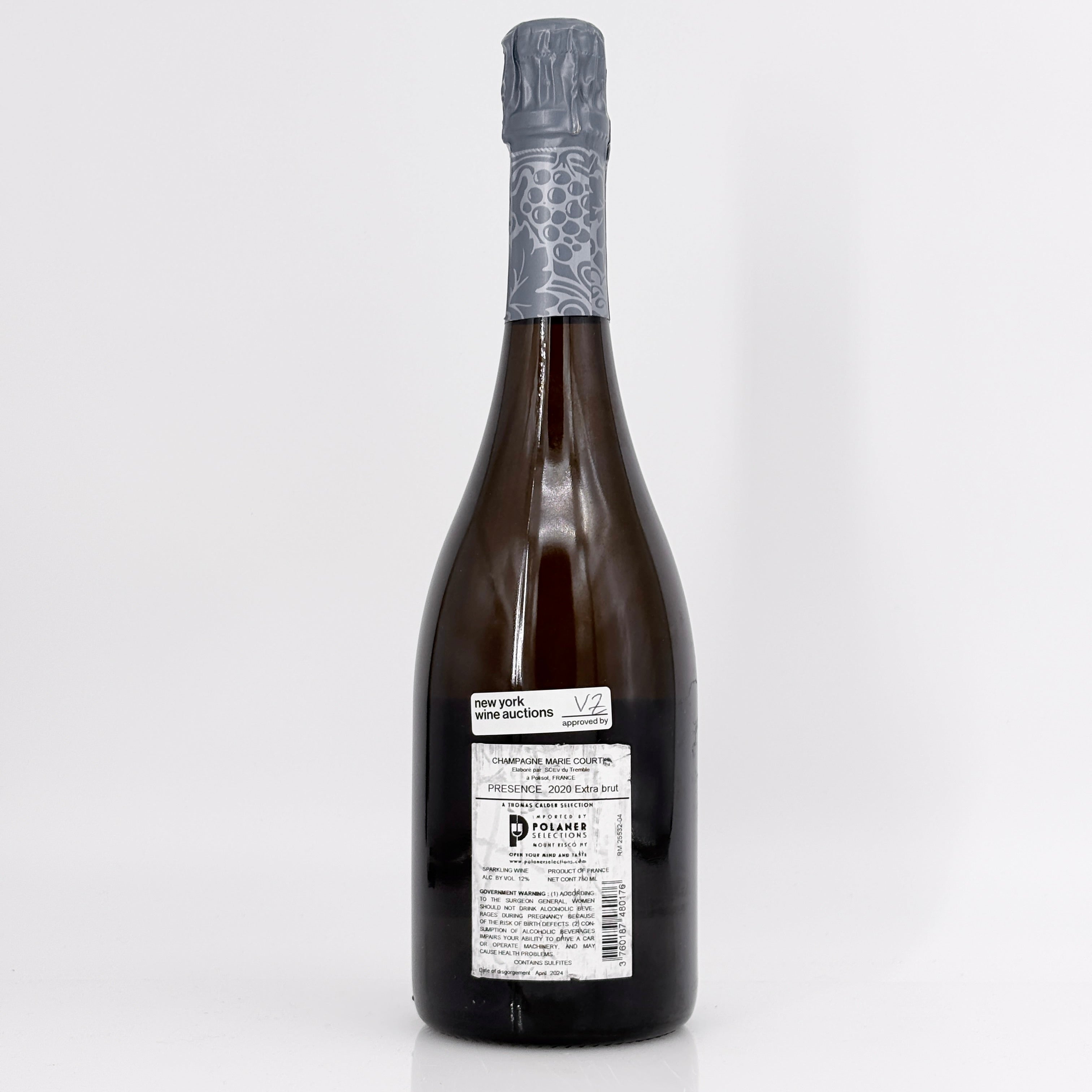 2020 Marie Courtin Presence Blanc de Blancs Extra Brut Champagne, France
