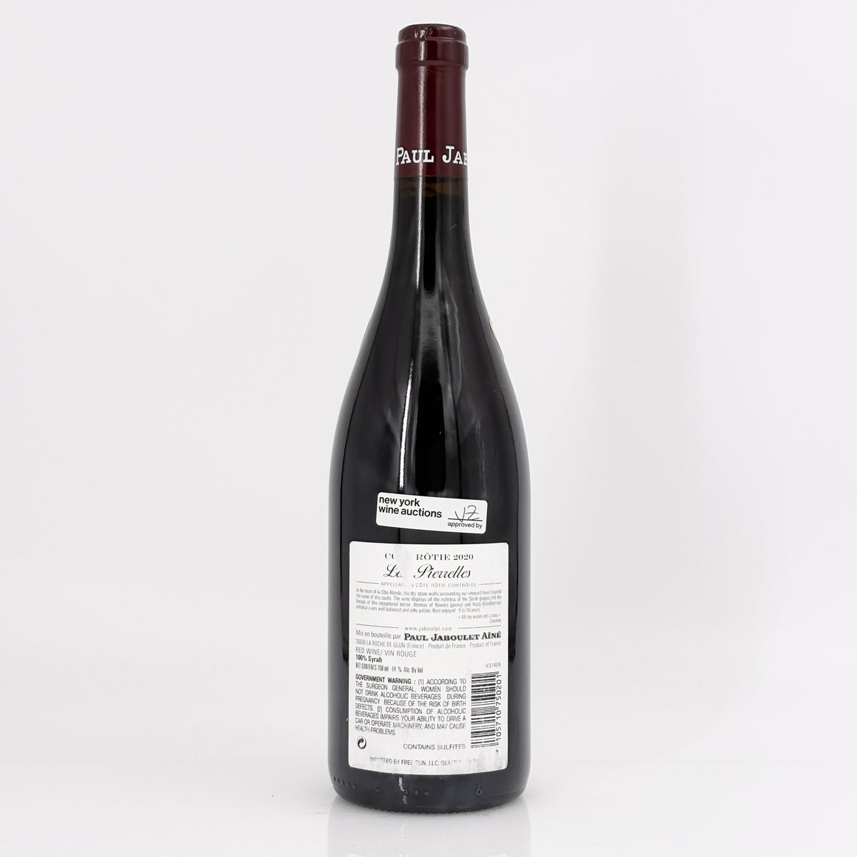 2020 Paul Jaboulet Aine Cote Rotie Domaine des Pierrelles, Rhone, France