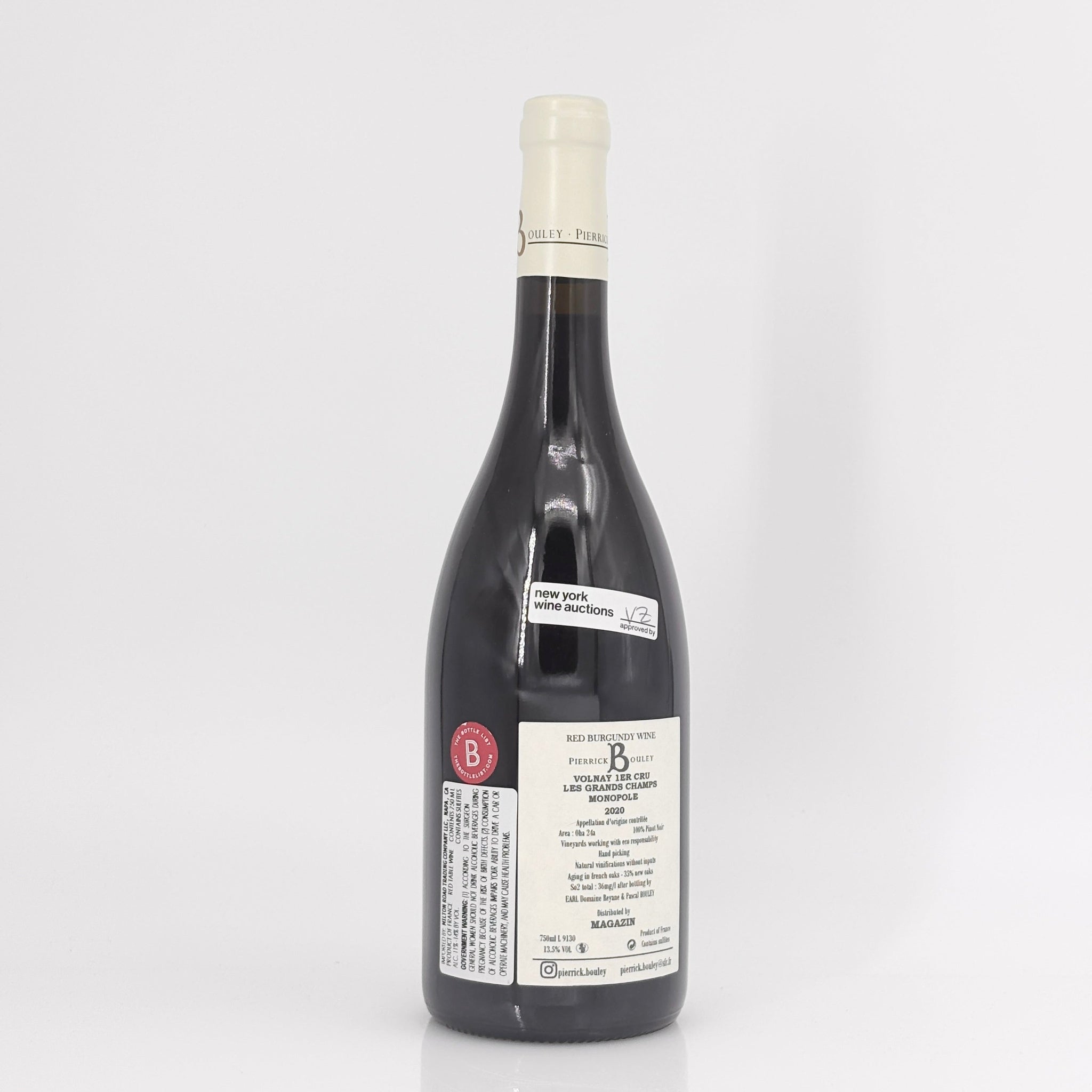 2020 Pierrick Bouley Volnay Premier Cru Les Grands Champs Cote de Beaune, France