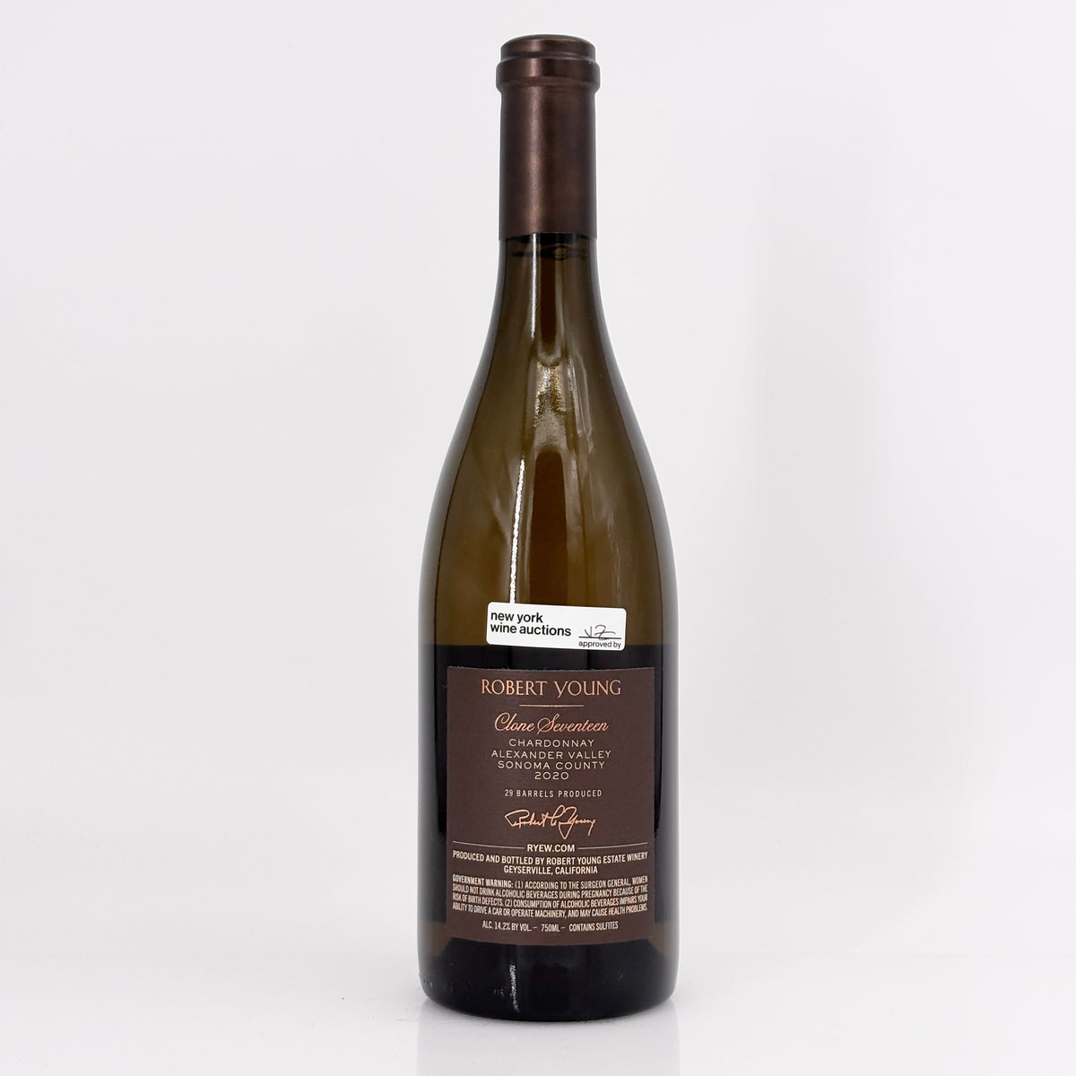 2020 Robert Young Estate 'Clone Seventeen' Chardonnay, Alexander Valley, USA