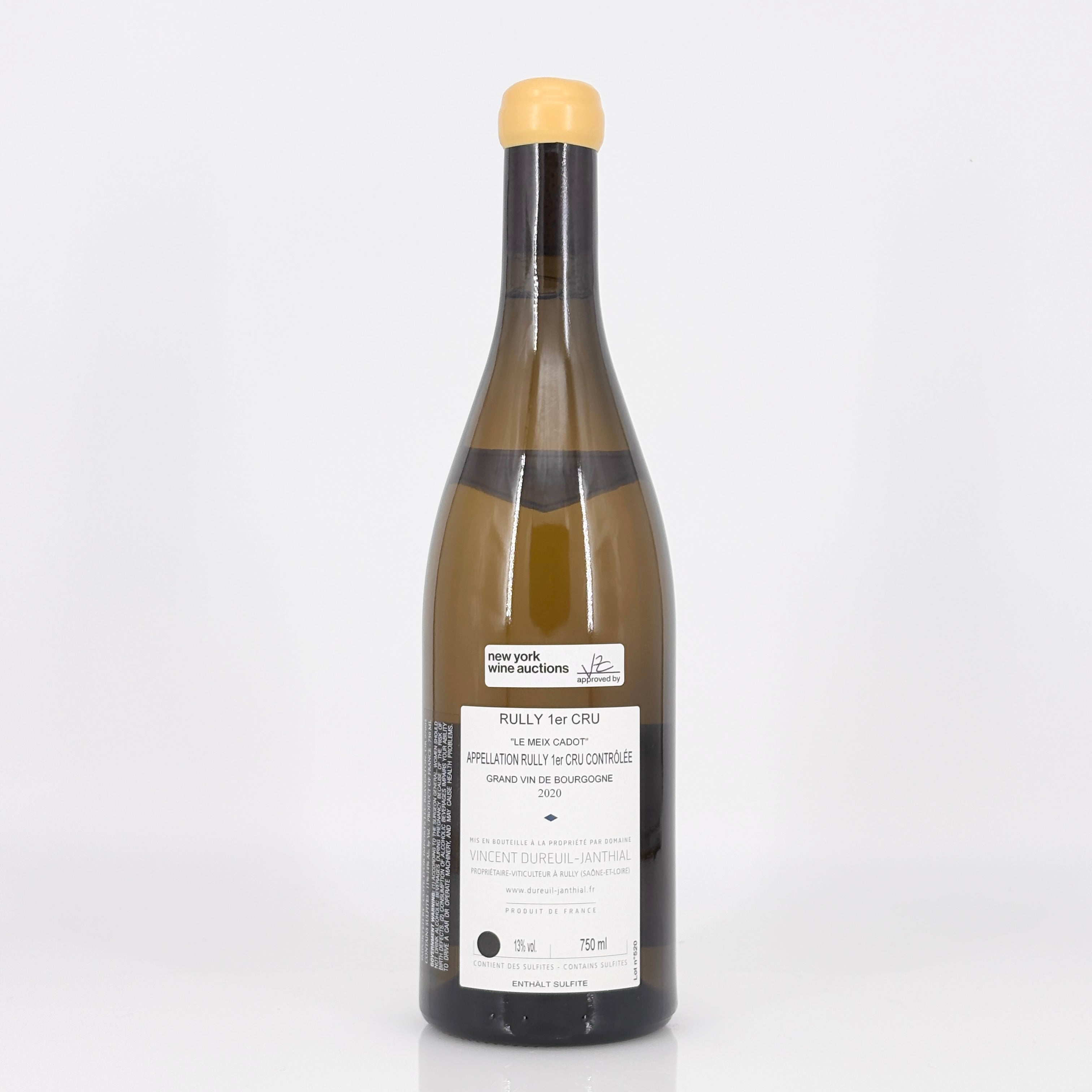 2020 Vincent Dureuil-Janthial Le Meix-Cadot Blanc, Rully Premier Cru, France