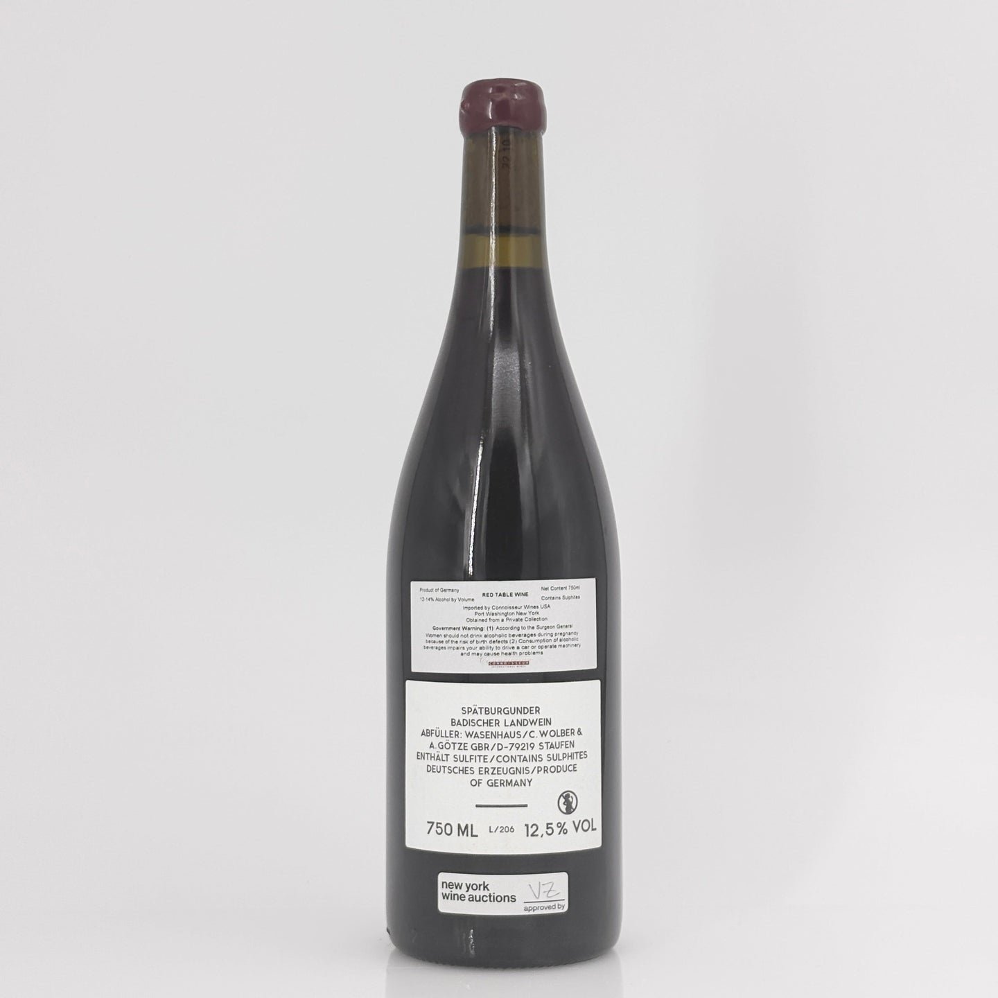2020 Weingut Wasenhaus Spatburgunder Mohlin Baden, Germany