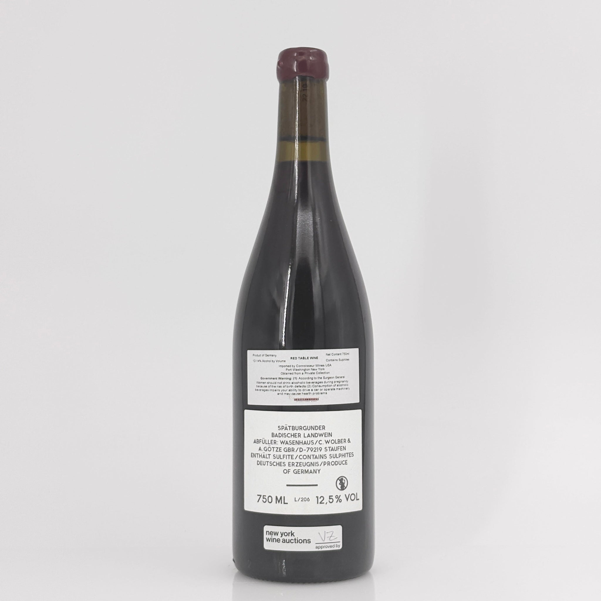 2020 Weingut Wasenhaus Spatburgunder Mohlin Baden, Germany