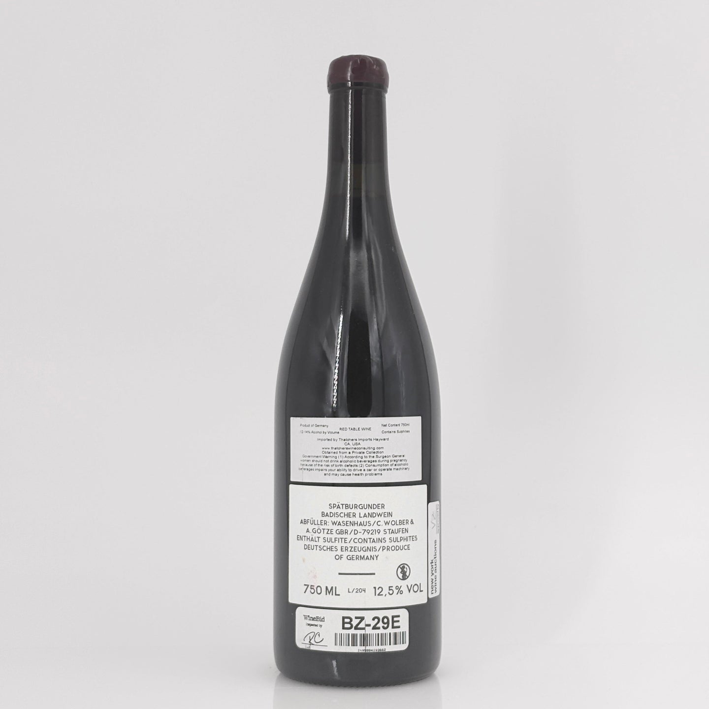 2020 Weingut Wasenhaus 'Bellen' Spatburgunder Baden, Germany (Lot 1)