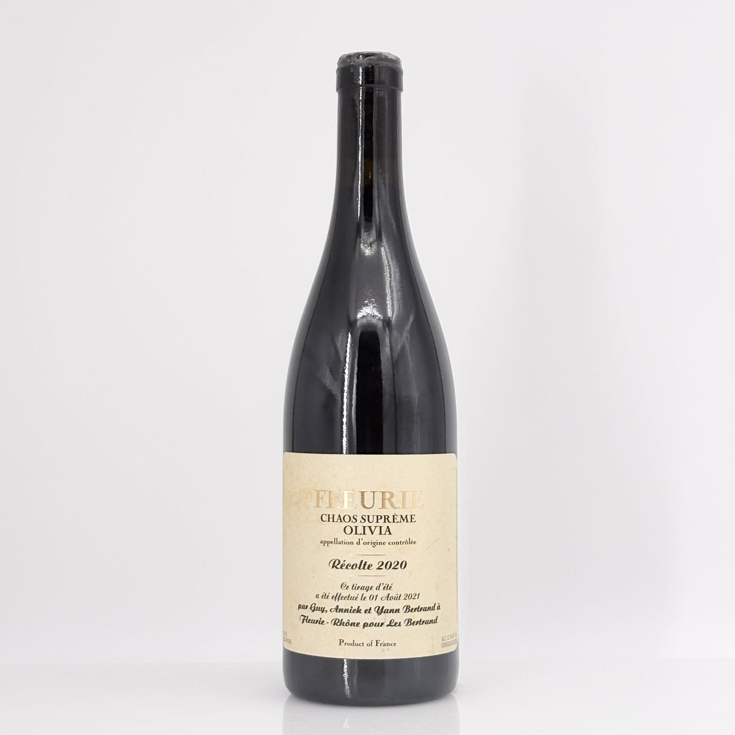 2020 Yann Bertrand Fleurie 'Chaos Supreme Olivia' Beaujolais, France