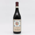 Wine bottle with a decorative label on a white background