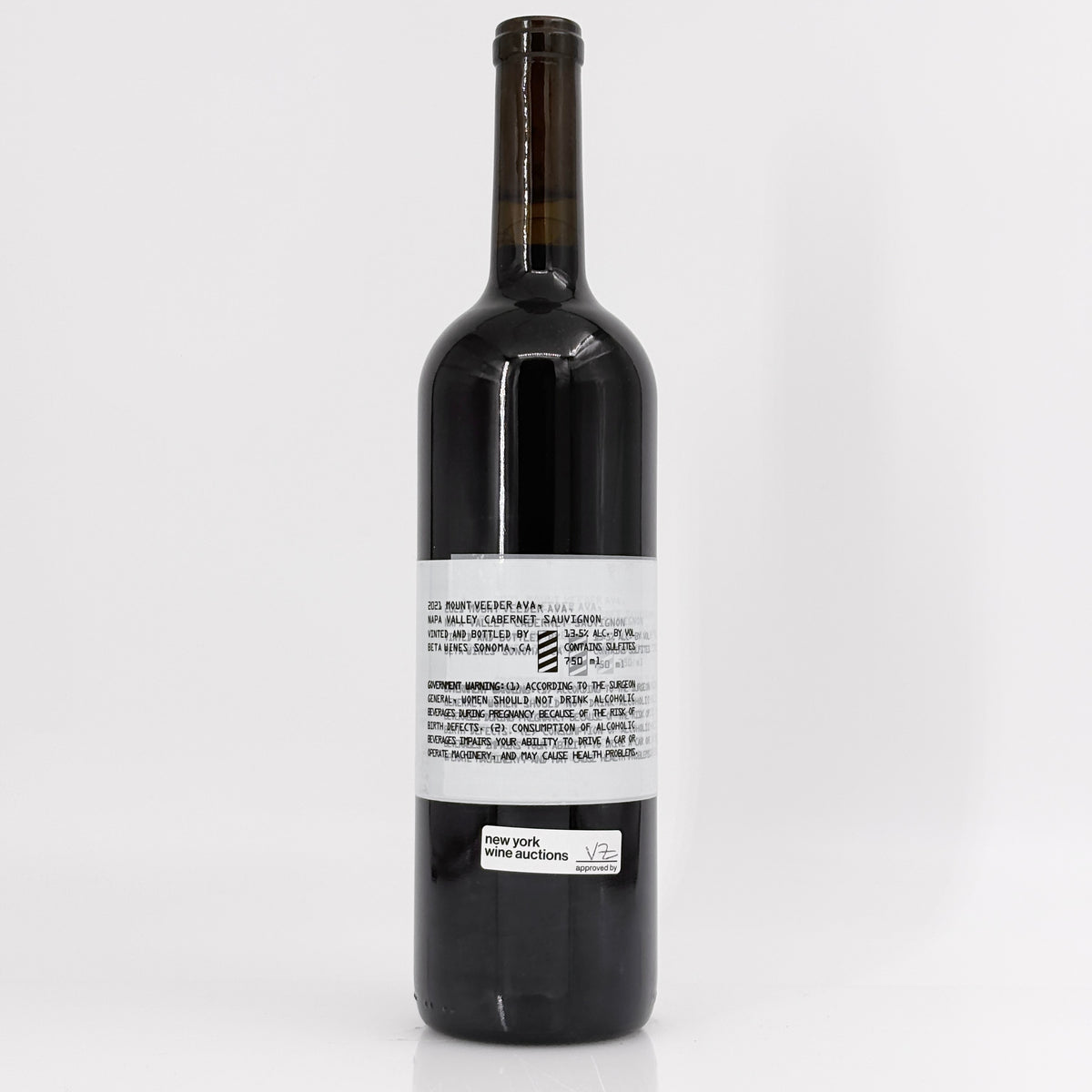 2021 Beta Paratus Vineyard Cabernet Sauvignon Mount Veeder, USA