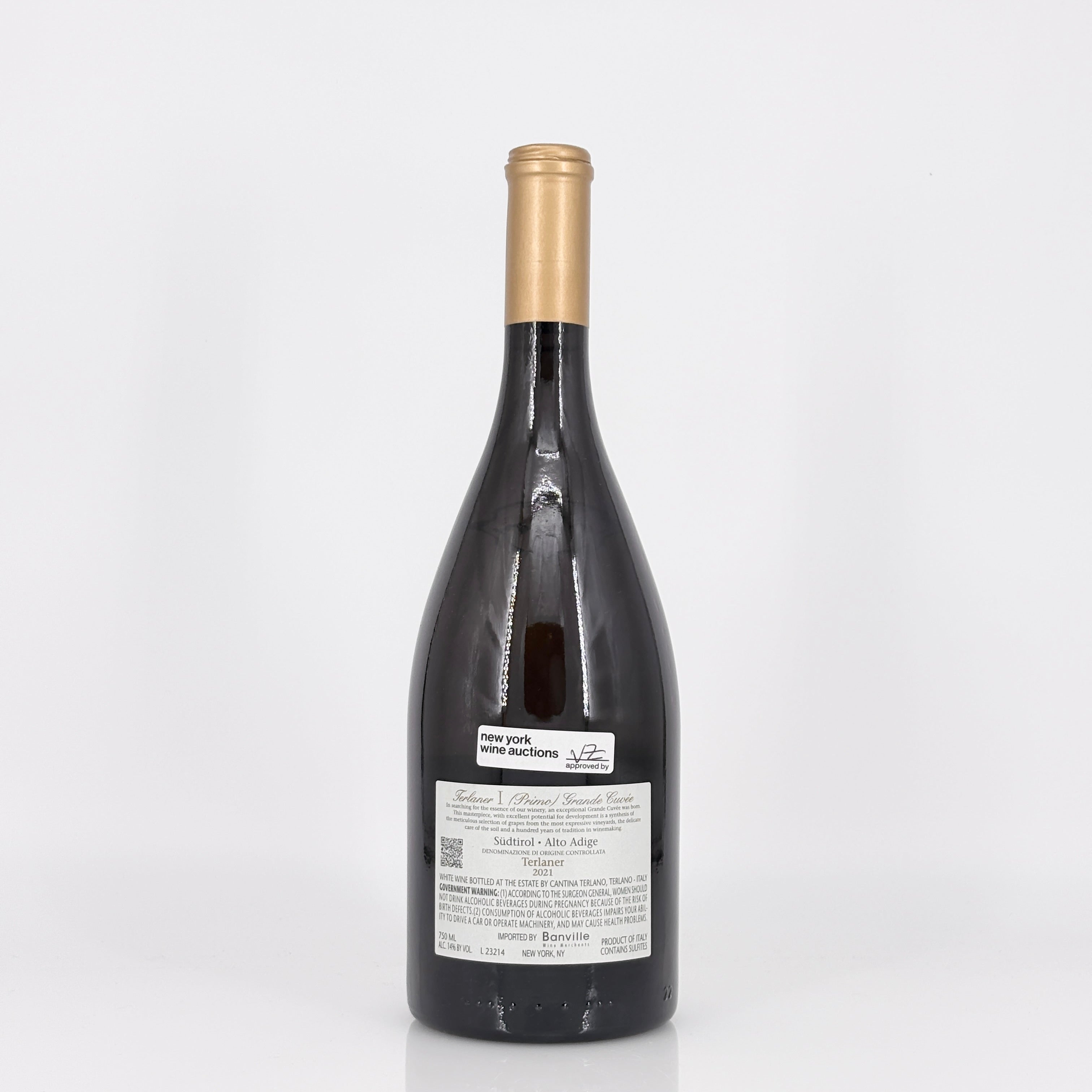 2021 Cantina Terlano 'Terlaner I Primo Grande Cuvee', Trentino-Alto Adige, Italy